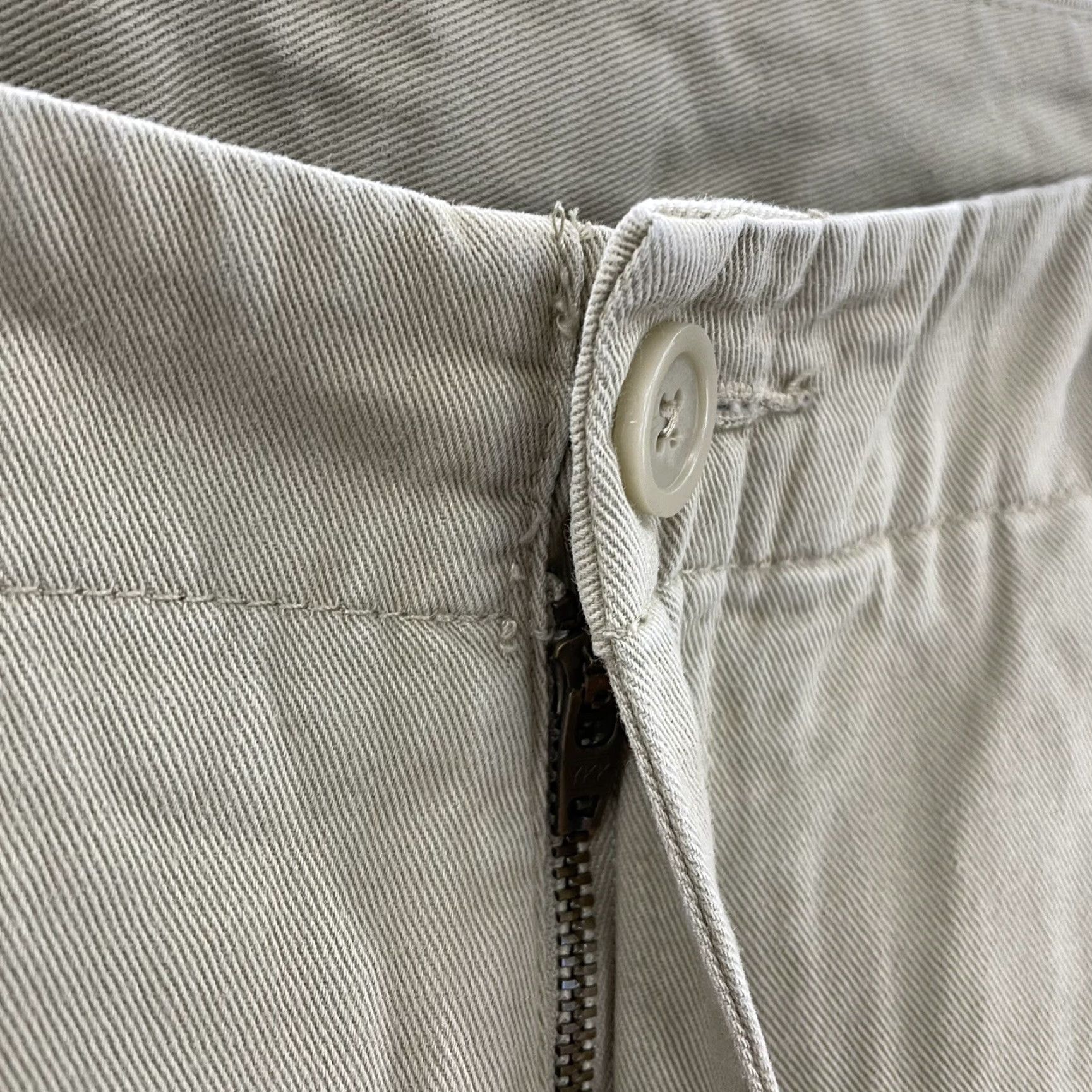 Gap VINTAGE Gap Pants Womens 8 Khaki Tan Relaxed Straight Leg Crop Ankle 28 Beige Cotton 90s Size 30" / US 8 / IT 44 - 5 Thumbnail