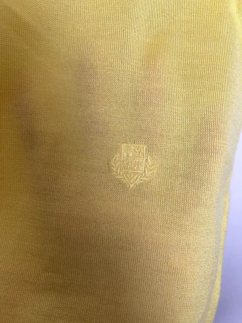 Loro Piana LORO PIANA Yellow knit short sleeves Size M / US 6-8 / IT 42-44 - 6 Thumbnail