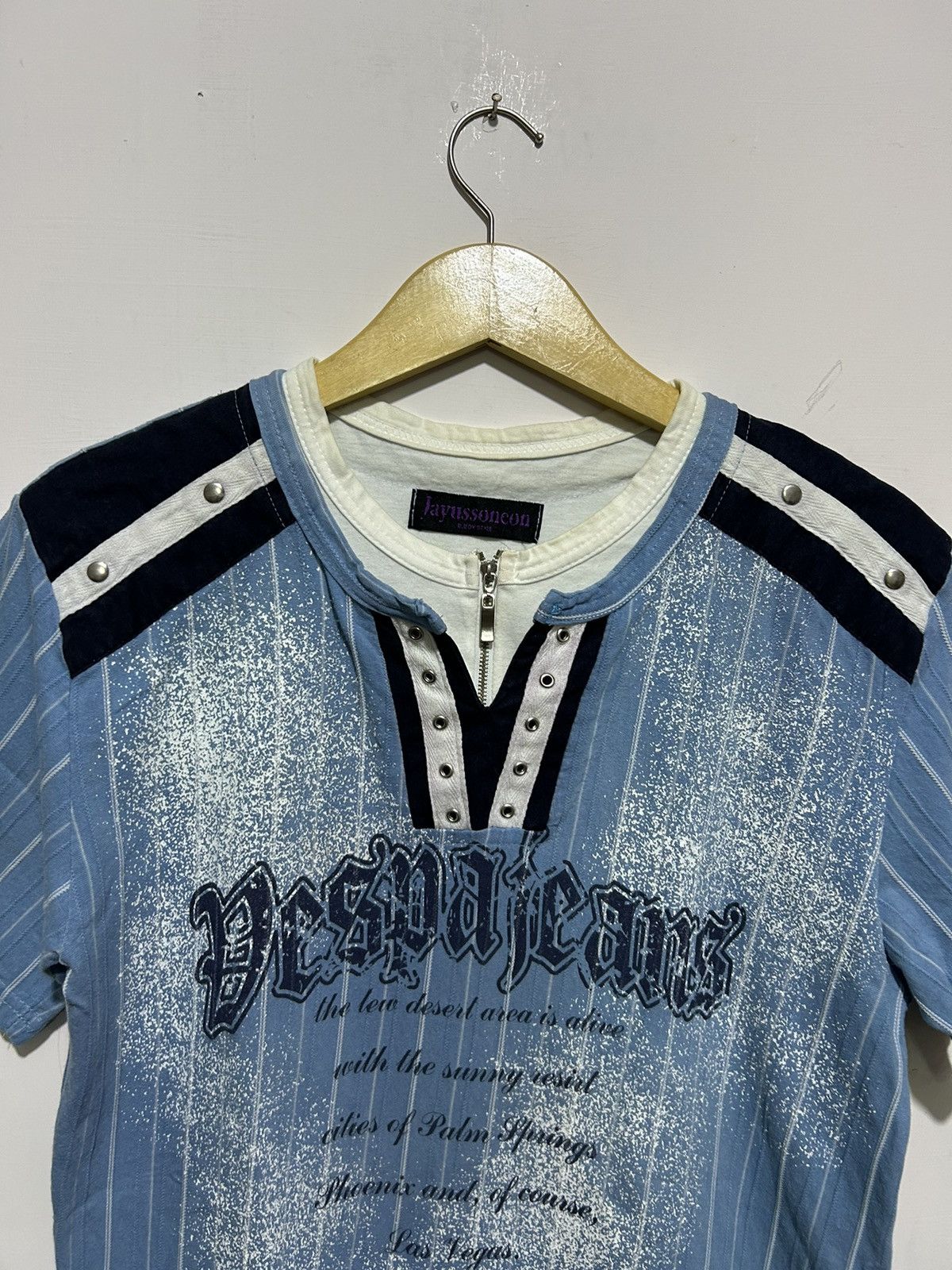 Japanese Brand Japanese Half Zip Double Layer Poem Gothic lgb ifsixwasnine Size US L / EU 52-54 / 3 - 4 Thumbnail