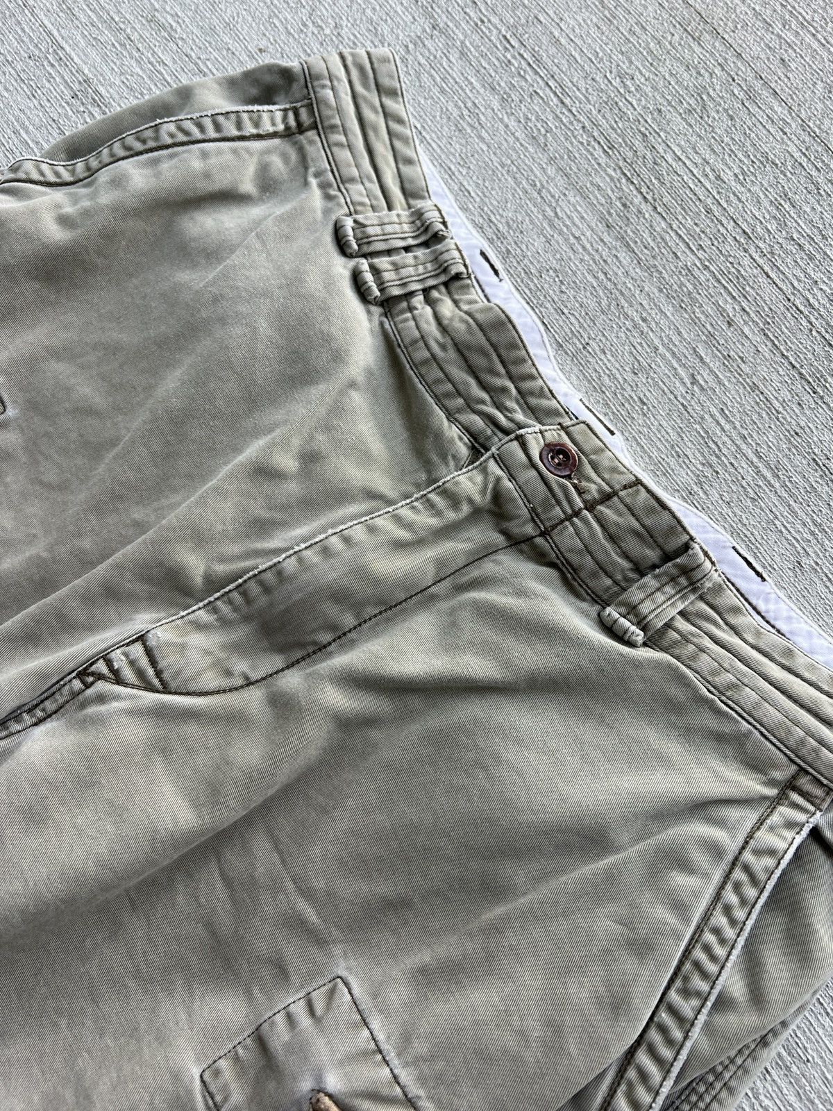 Polo Ralph Lauren × Vintage Y2K Polo Ralph Lauren Baggy Cargo Shorts Olive Green Size US 35 - 4 Thumbnail
