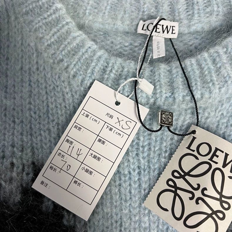 Loewe LOEWE Smog blue rooster wool horse hair sweater Size XS / US 0-2 / IT 36-38 - 3 Thumbnail