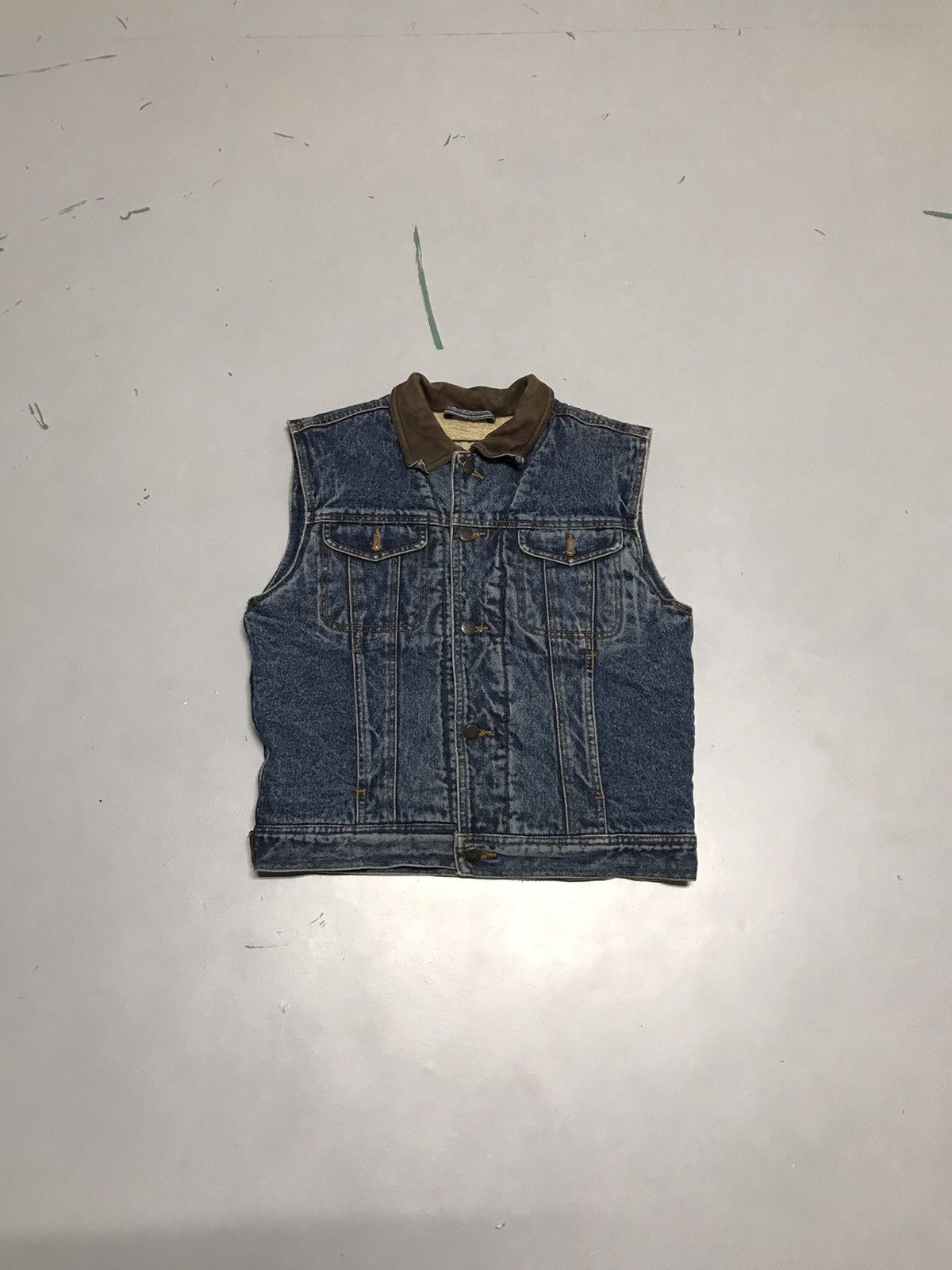 Wrangler Vintage wrangler sherpa line denim vest Size US XXS / EU 40 - 1 Thumbnail