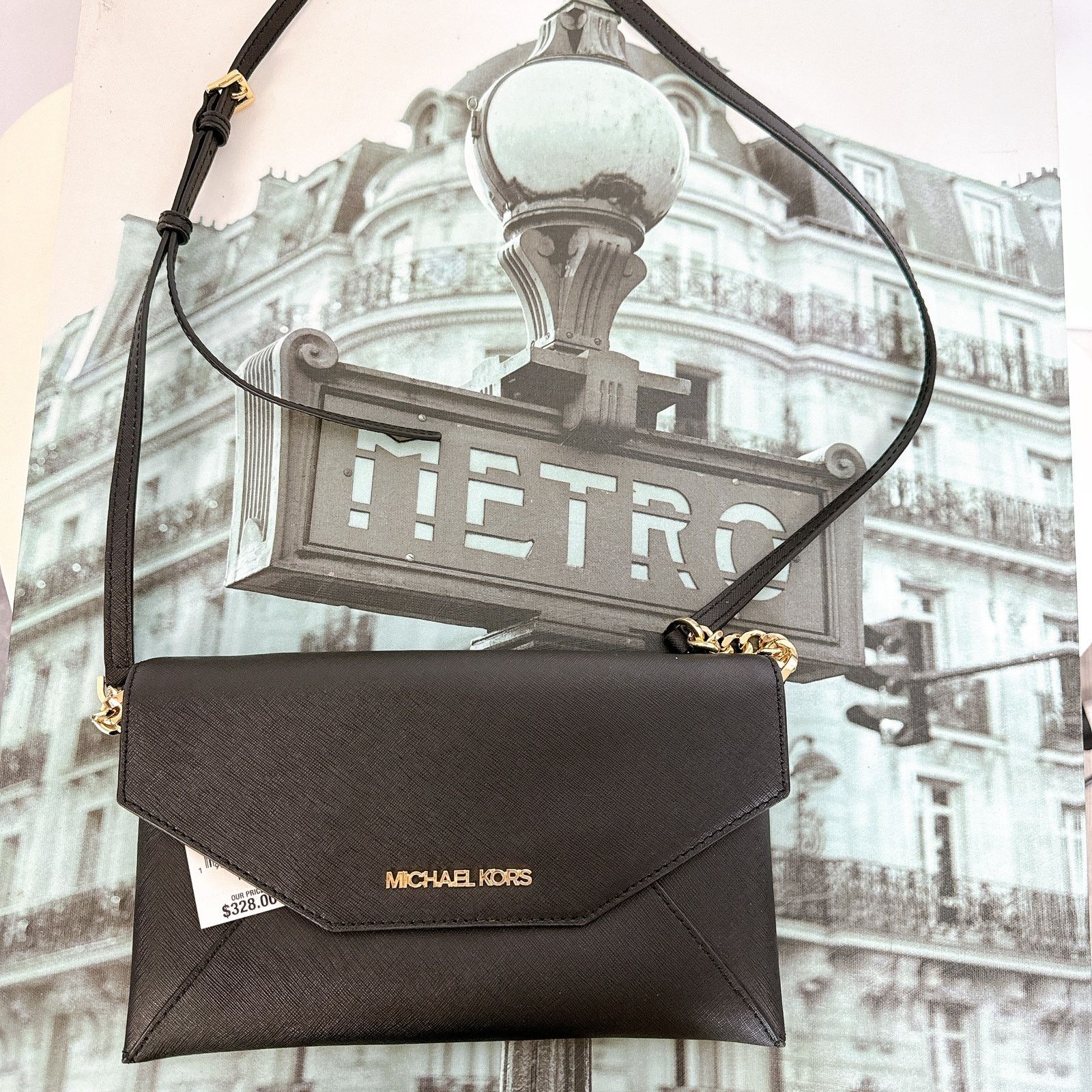 Michael Kors MICHAEL KORS 35F9GTTC6L Jet Set Medium Saffiano Leather Clut Size ONE SIZE - 2 Thumbnail