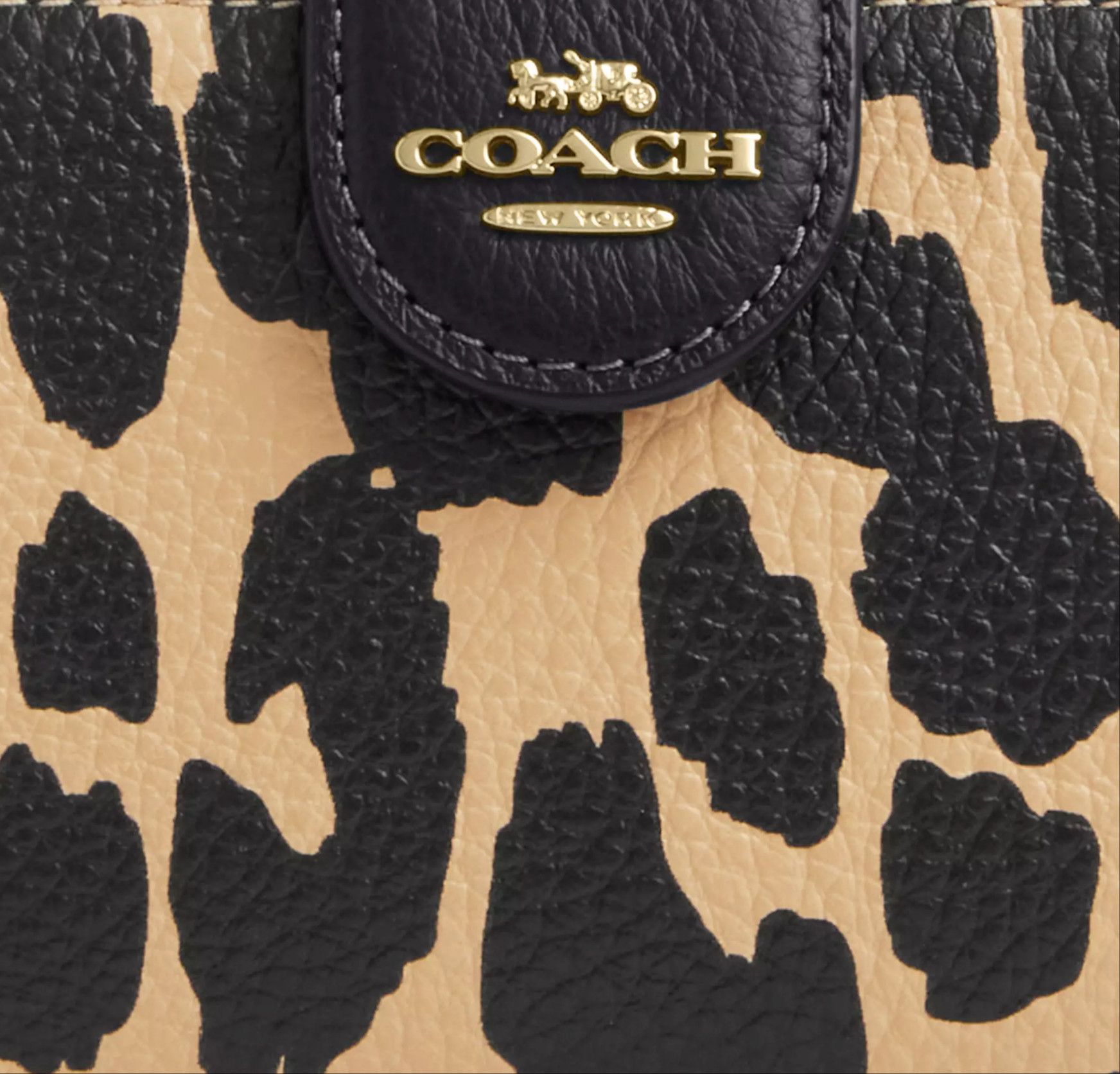 Coach Medium Corner Zip Wallet With Leopard Print CBT25 Size ONE SIZE - 10 Thumbnail