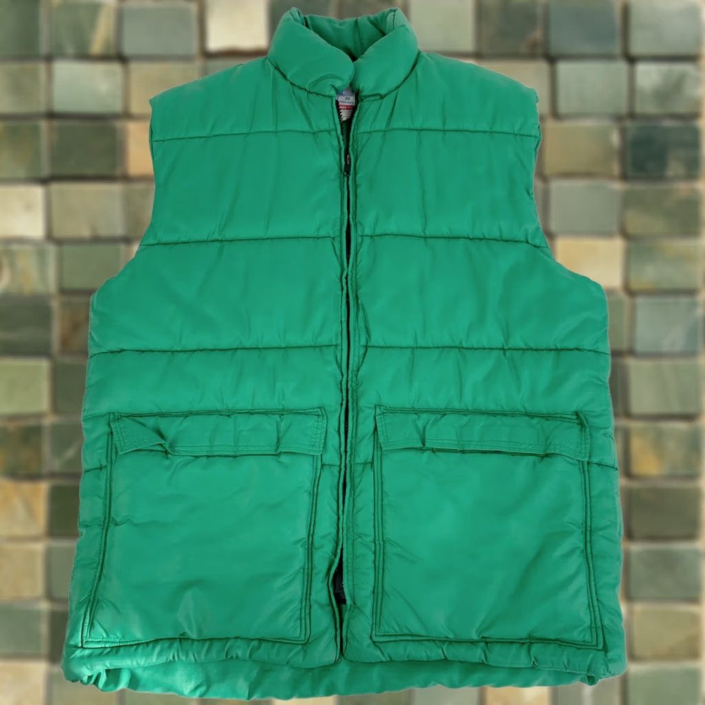 Vintage VINTAGE Frostline Kit Vest Mens Large Green Full Zip Nylon Puffer Gorpcore Size US L / EU 52-54 / 3 - 1 Thumbnail