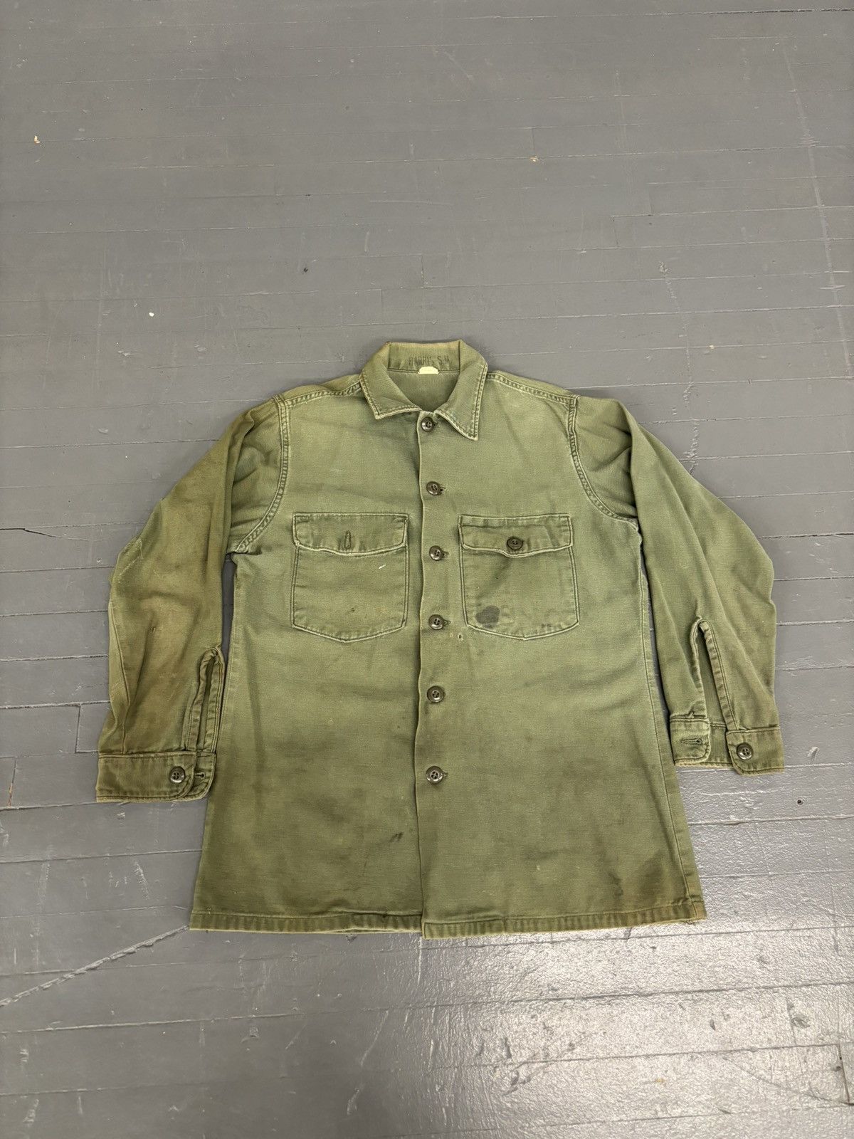 Vintage Vintage 70s USMC military shirt Size US L / EU 52-54 / 3 - 1 Thumbnail