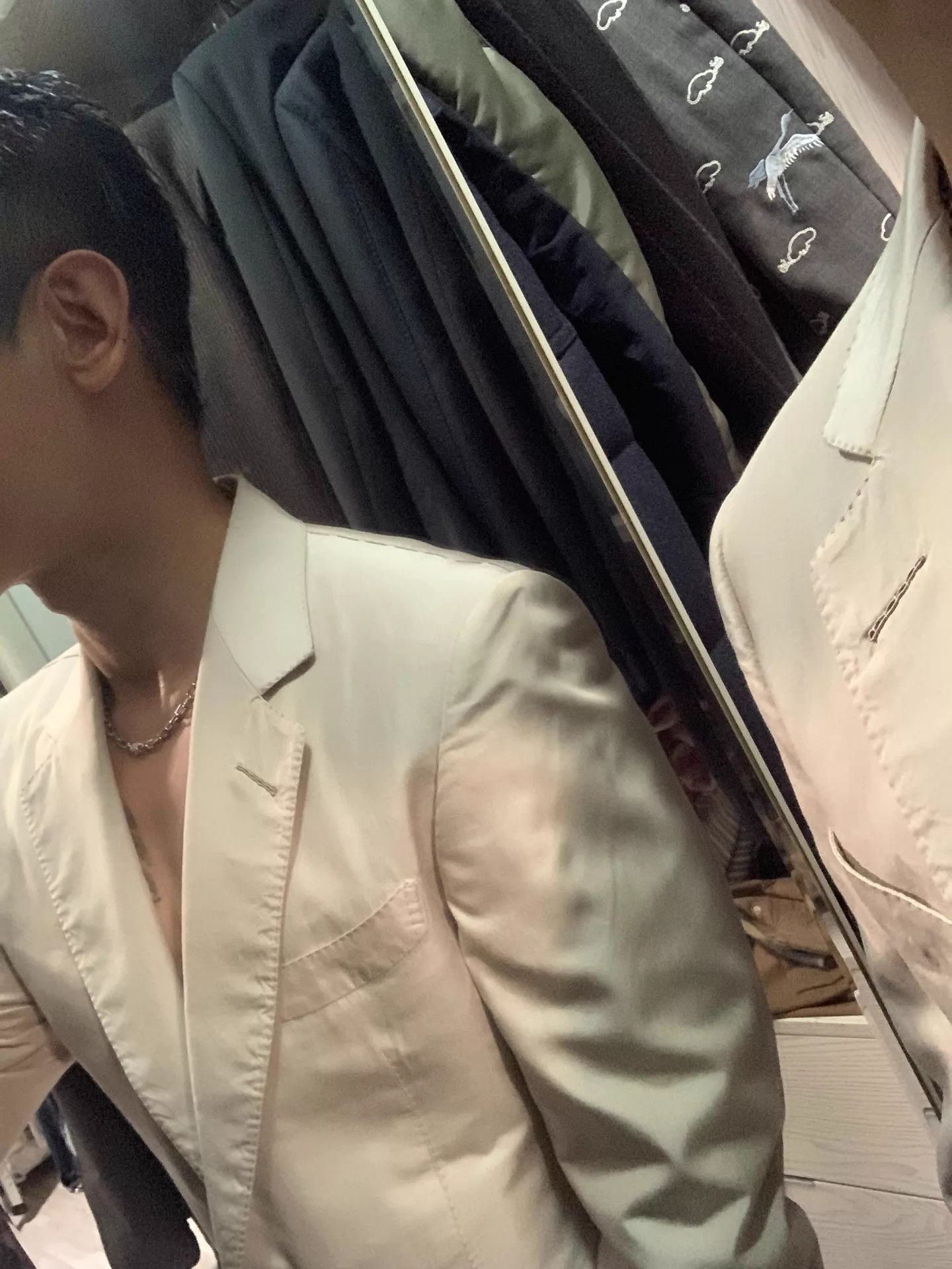 Tom Ford TOM FORD New Silk Blazer 46 EU Cream Adjustable Size 46R - 9 Thumbnail