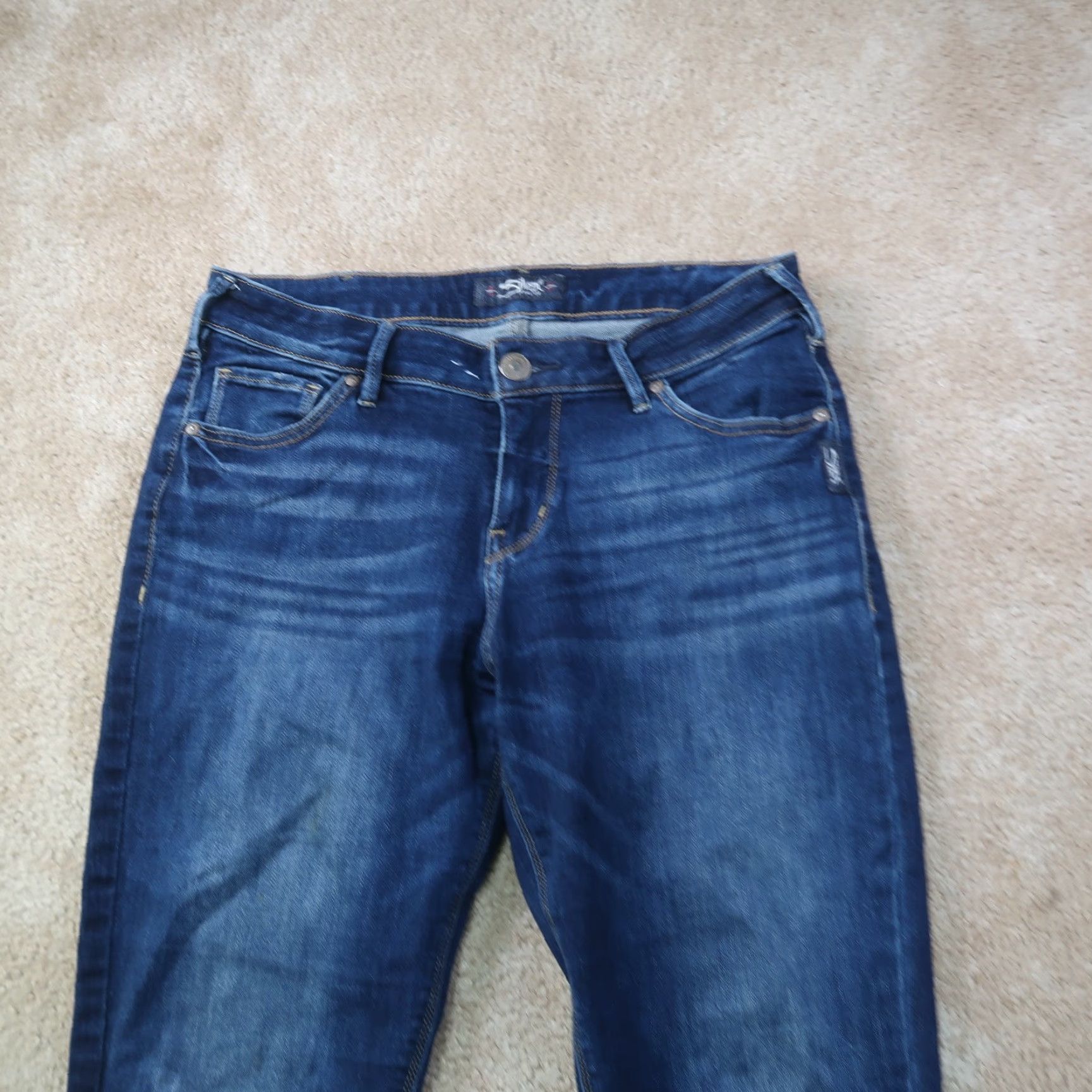 Silver Jeans Co. Silver Jeans Women's Jeans Bootcut Slim 30x31 Blue Denim Stretch Regular 5-Pocket Size 30" / US 8 / IT 44 - 2 Thumbnail