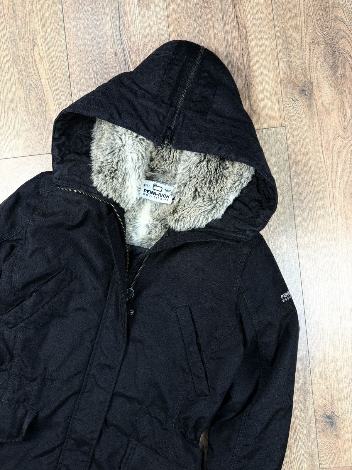 Woolrich Woolen Mills Penn Rich Woolrich Black Parka Coat M Size M / US 6-8 / IT 42-44 - 3 Thumbnail