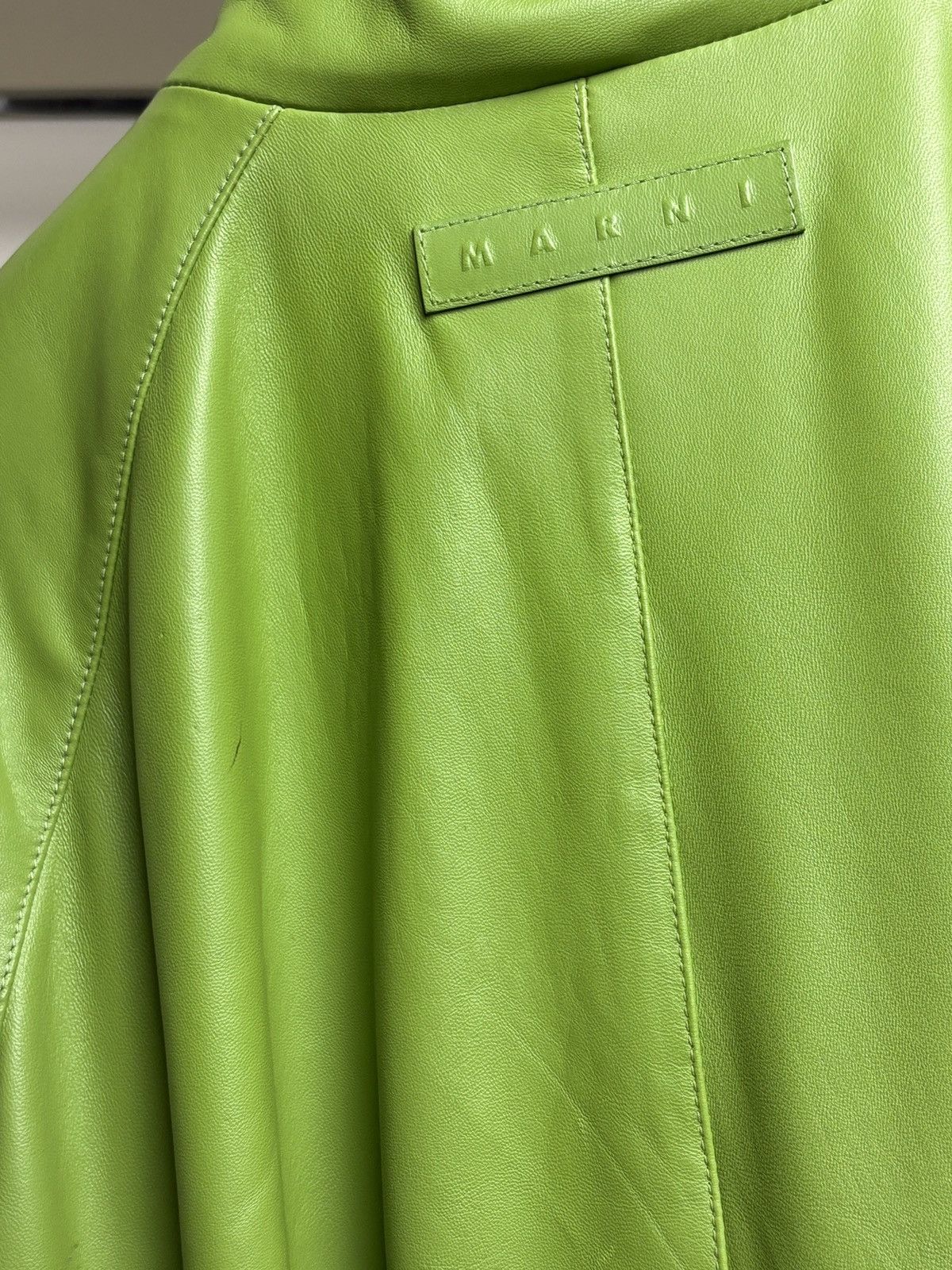 Marni Marni Leather bomber jacket Size US L / EU 52-54 / 3 - 4 Thumbnail
