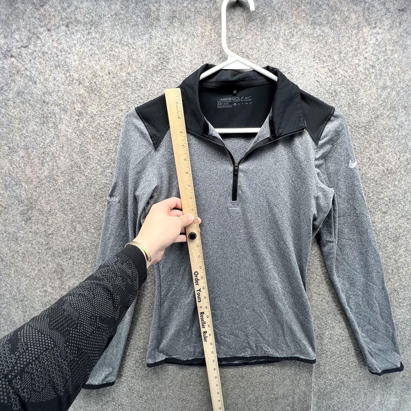 Nike Nike Golf Dri-FIT Pullover Womens XS Gray 1/4 Zip Long Sleeve 725867-010 Size XS / US 0-2 / IT 36-38 - 5 Thumbnail