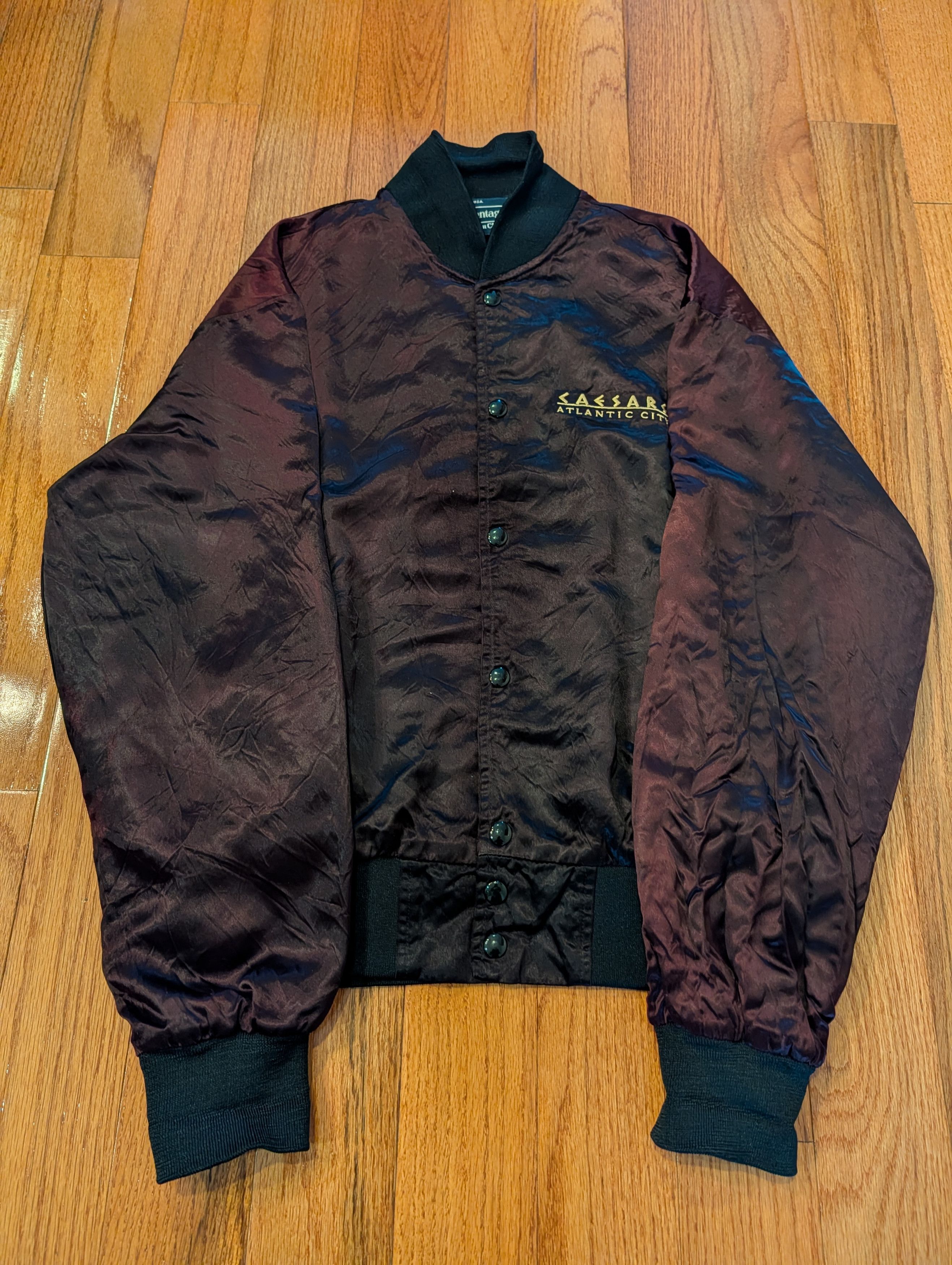 Vintage Vintage 90s Caesars Emperors Club Casino Large Satin Jacket Size US L / EU 52-54 / 3 - 3 Thumbnail
