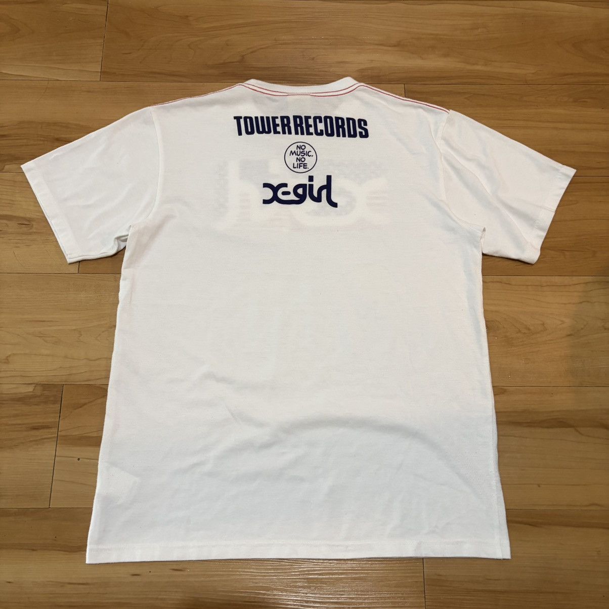 Japanese Brand X-girl x tower records t-shirt Size US M / EU 48-50 / 2 - 2 Thumbnail