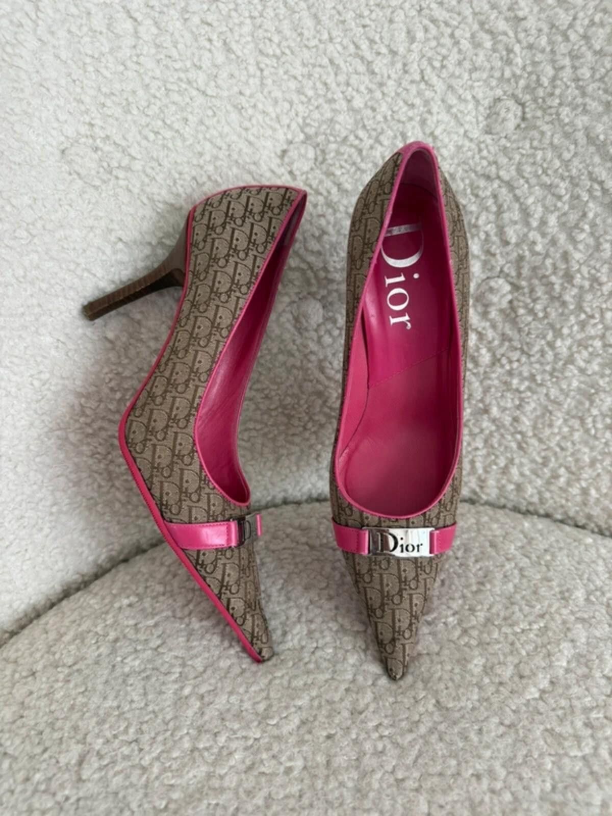 Dior Christian Dior Oblique Heels Size US 7.5 / IT 37.5 - 5 Thumbnail