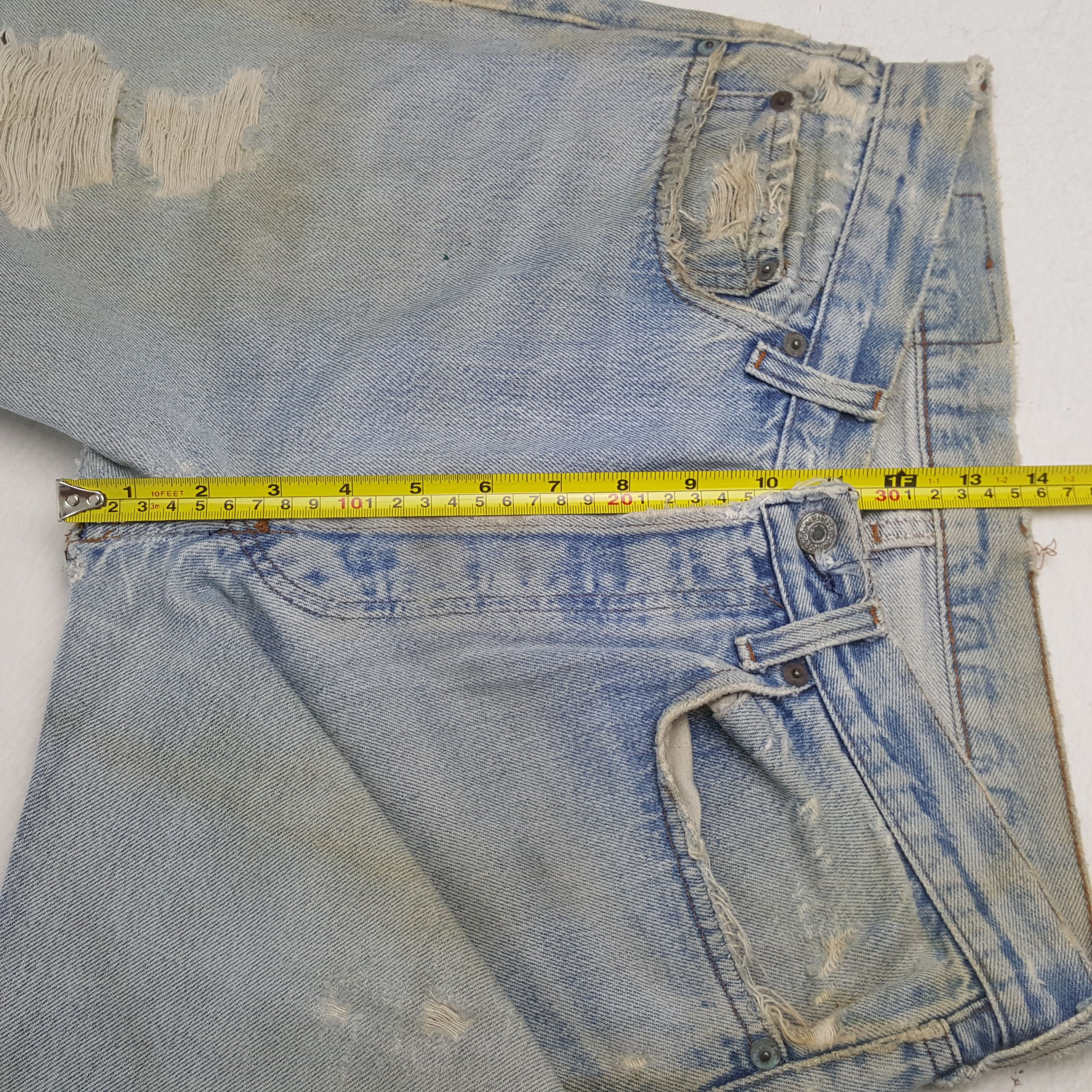 Levi's Levis Streetwear Style Distressed Jeans RR20 Size US 30 / EU 46 - 8 Thumbnail
