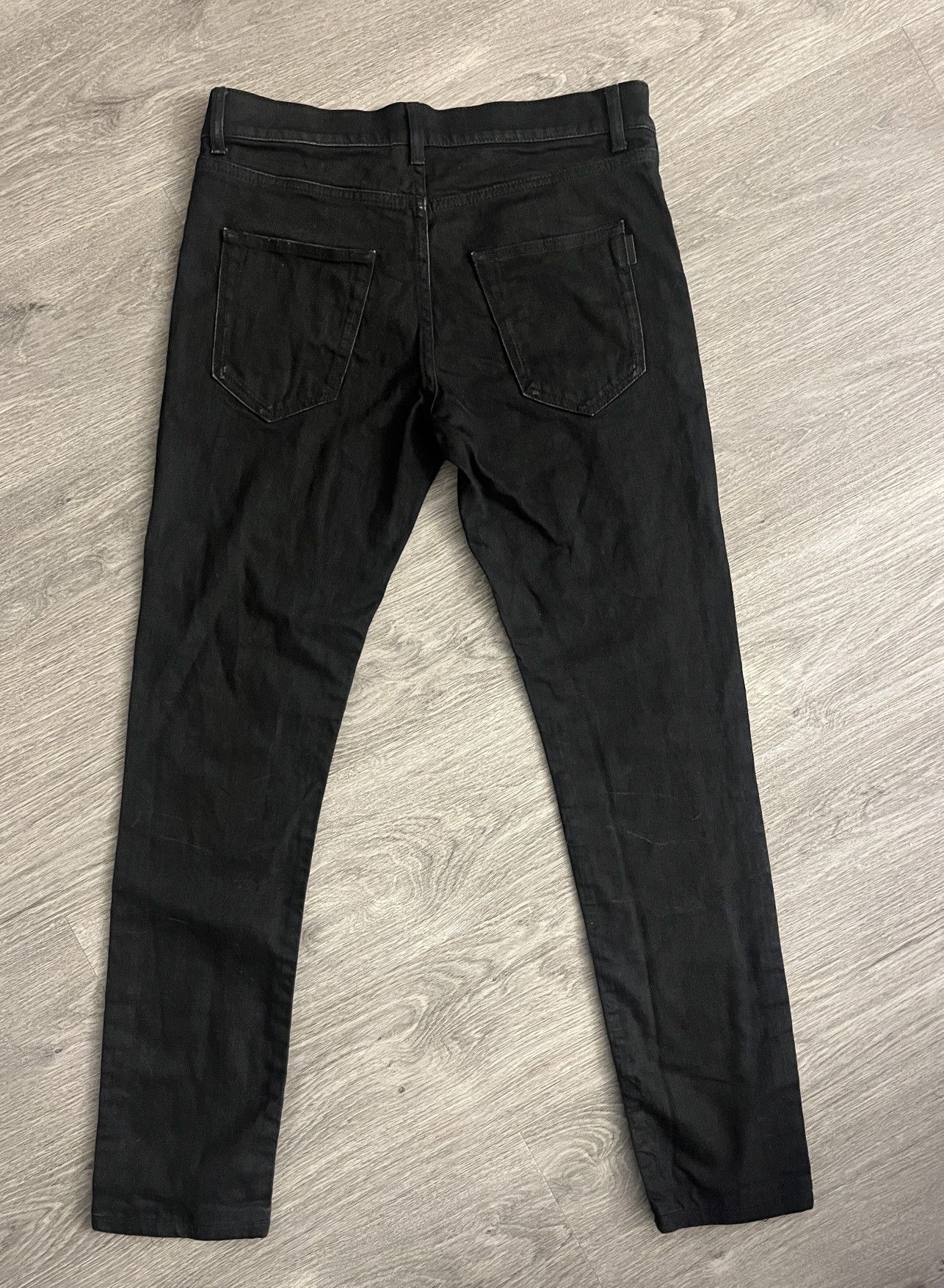 Yves Saint Laurent YSL Black Slim Designer Jeans Size 30" / US 8 / IT 44 - 2 Thumbnail