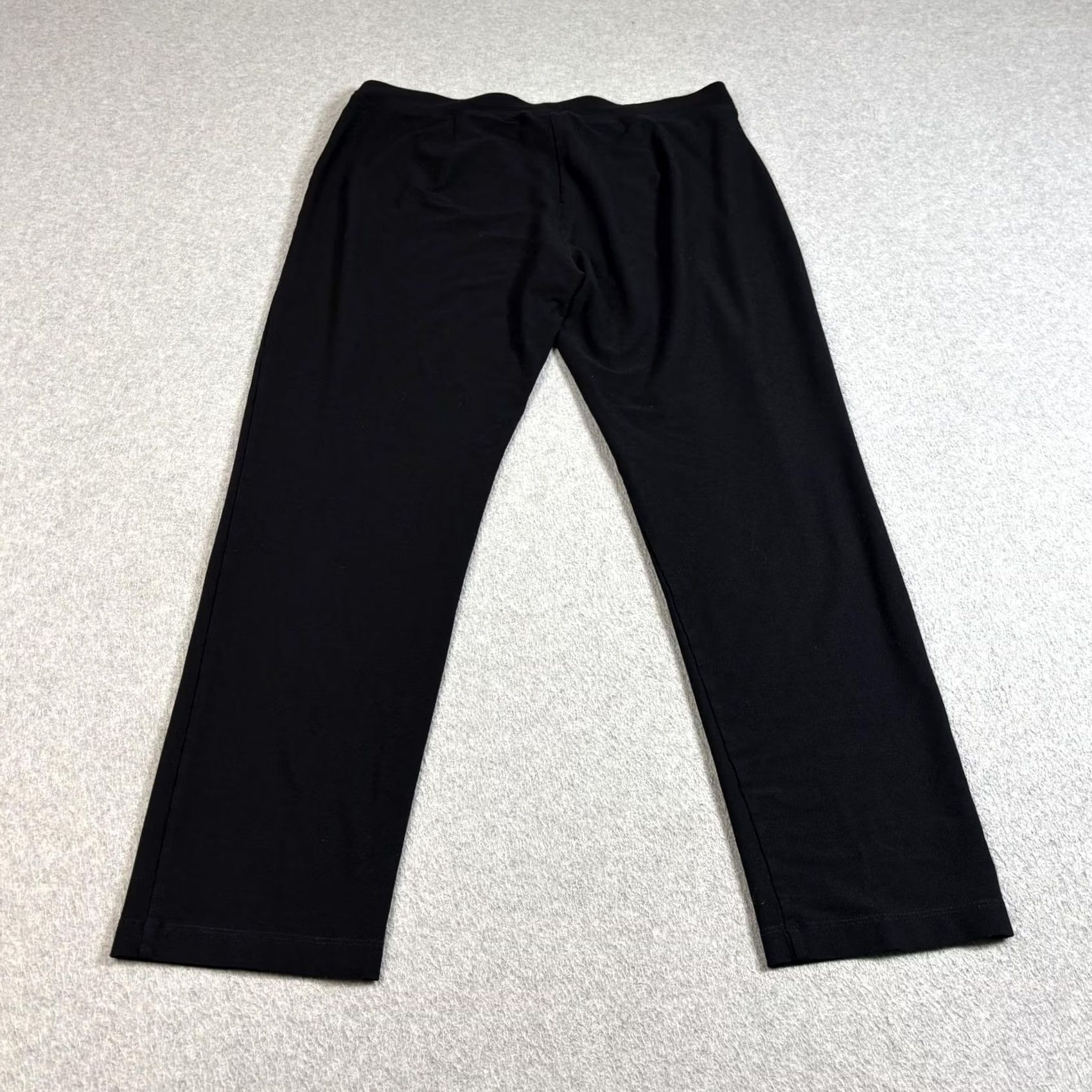 Eileen Fisher Eileen Fisher Pants Women M Black Crepe Pull On Stretch Office Comfortable Size 32" / US 10 / IT 46 - 2 Thumbnail