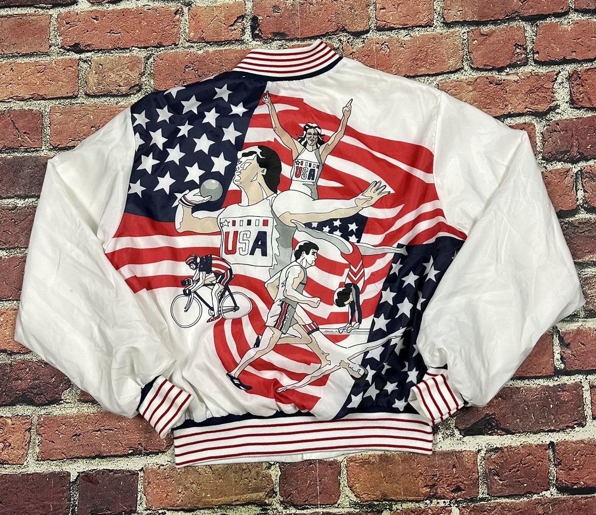USA Olympics Vintage Atlanta Olympics King Louie Jacket 1996 USA Bomber Size US XL / EU 56 / 4 - 1 Thumbnail