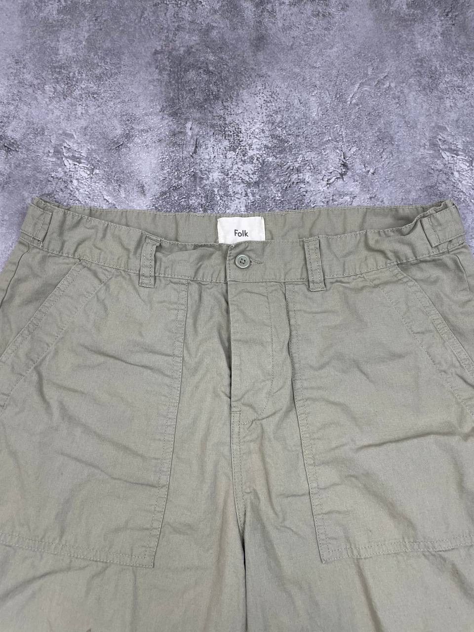 Folk Folk Men Regular Fit Shorts Green Size W36 Size US 36 / EU 52 - 2 Thumbnail