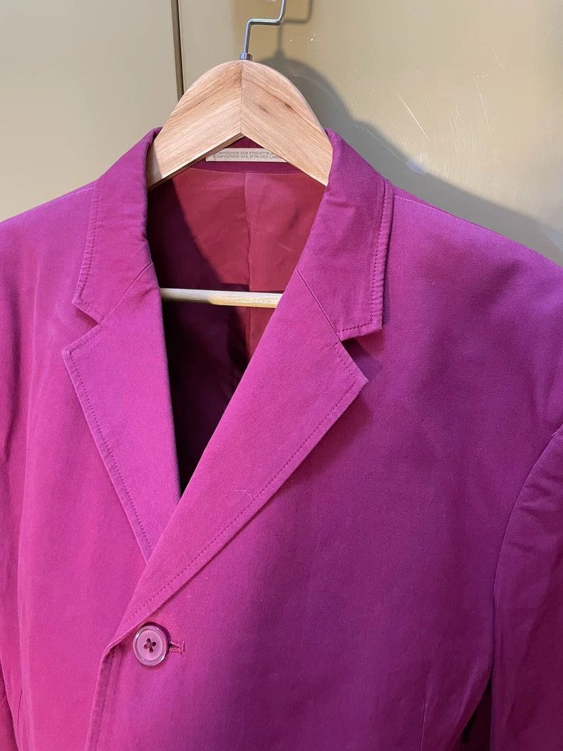 Yohji Yamamoto Yohji Yamamoto size m 90SS Burgundy Show Suit 2501-Nextarro Size 38R - 5 Thumbnail
