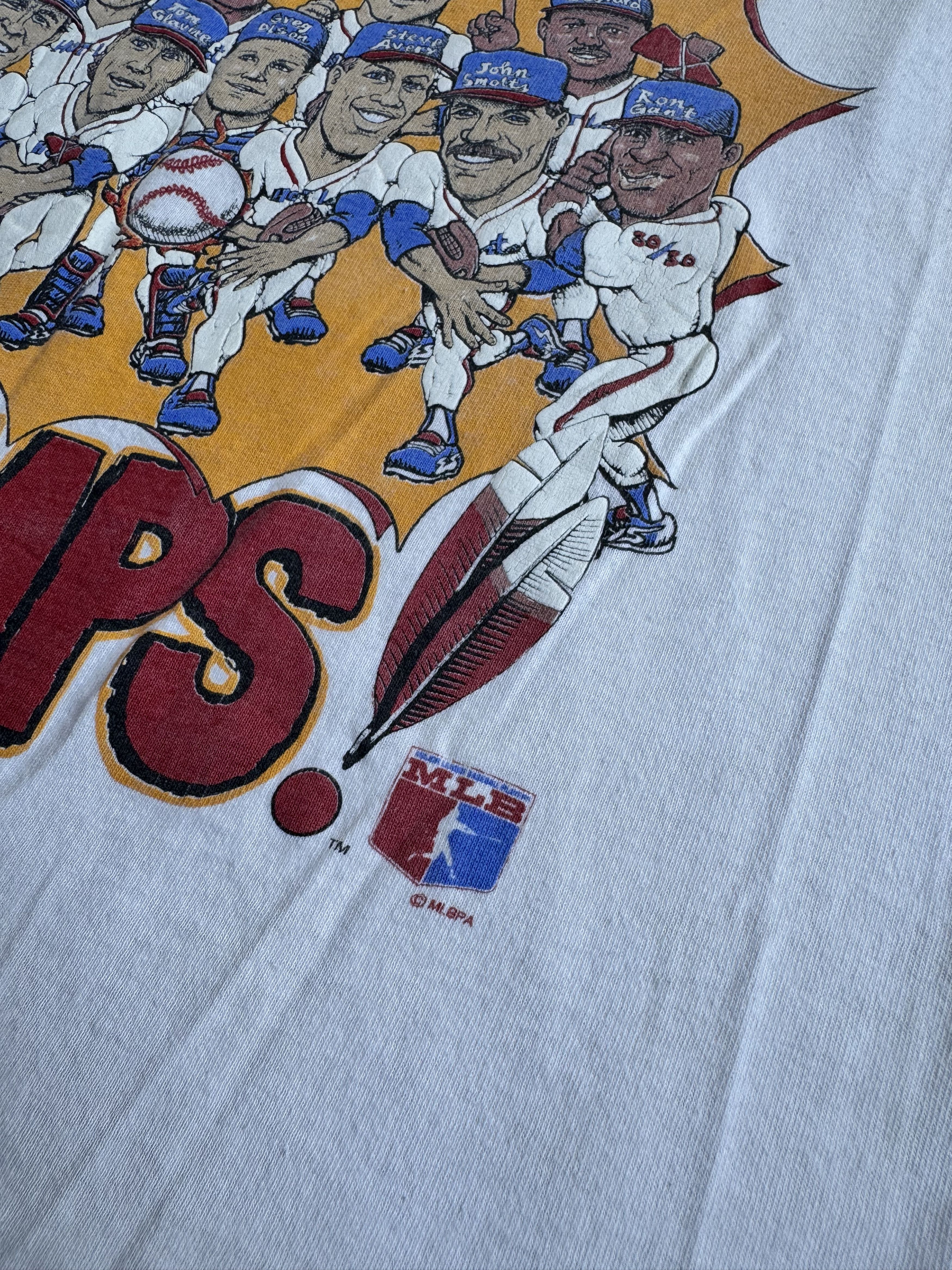 Vintage Vintage Atlanta Braves Tomahawk Champs 1991 T-Shirt Size US S / EU 44-46 / 1 - 6 Thumbnail