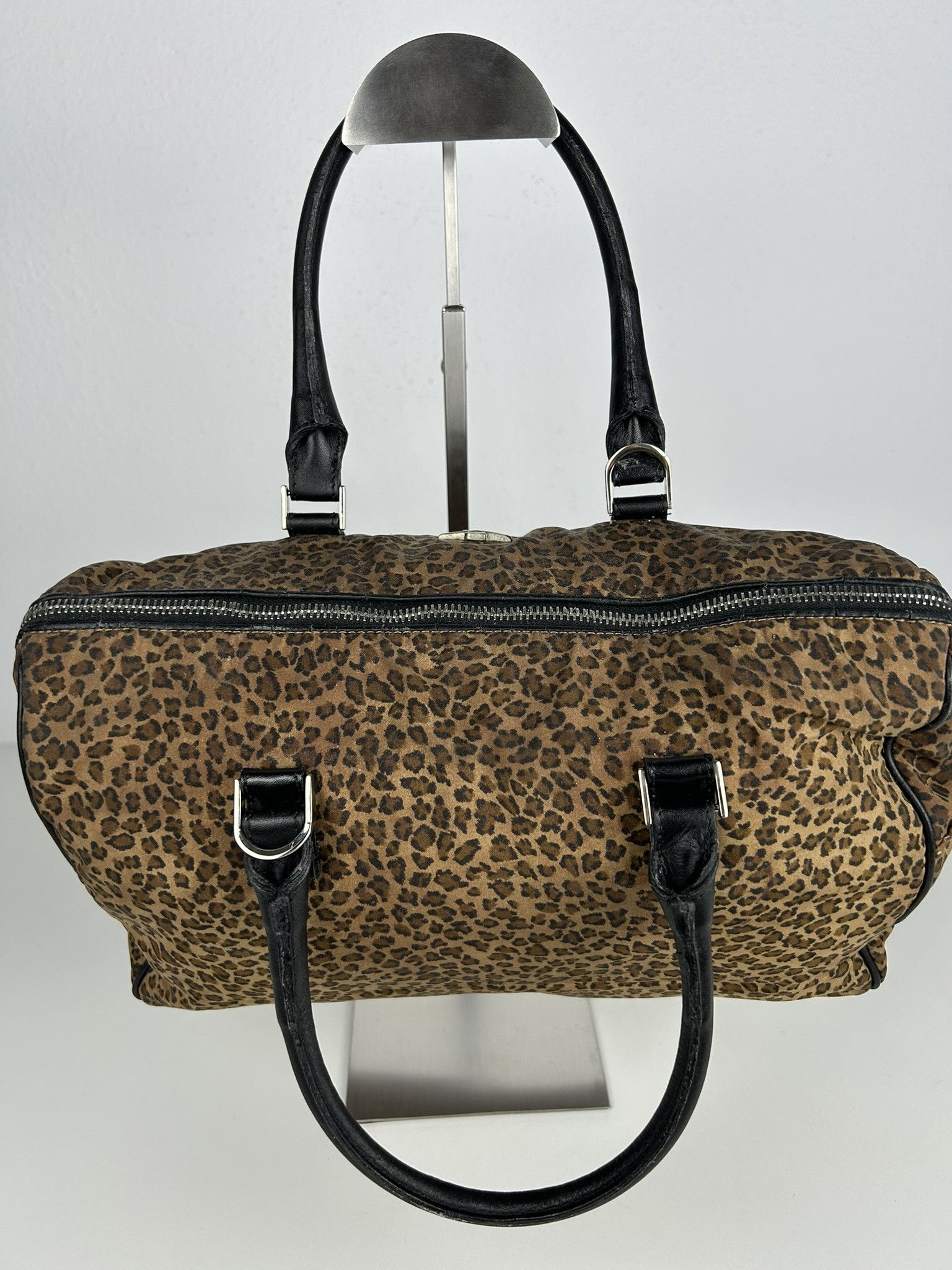 Bottega Veneta Vintage Bottega Veneta leopard print mini boston bag Size ONE SIZE - 7 Thumbnail