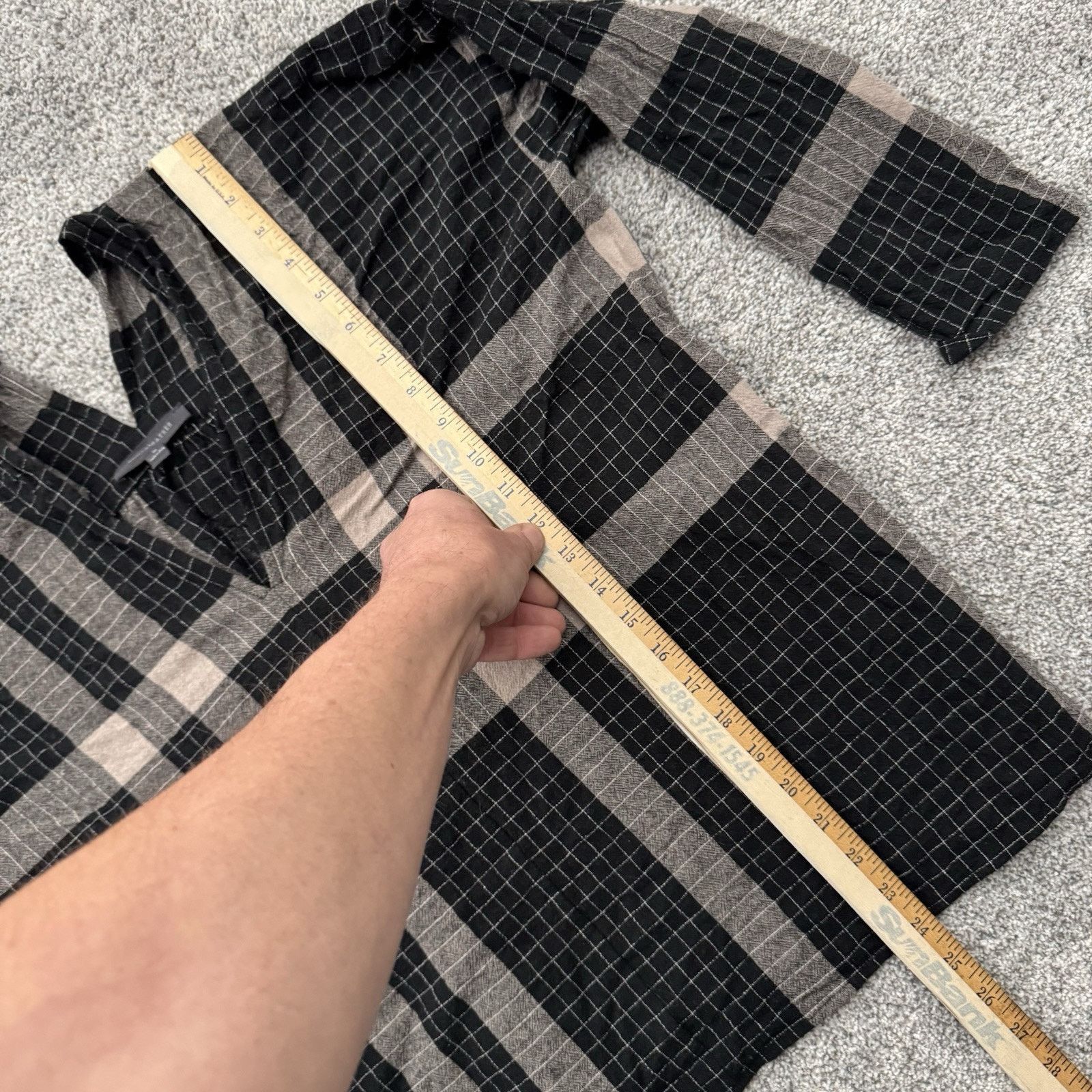 Grade & Gather Minimalist Top Womens M Plaid Lagenlook Grunge Rustic Indie Size M / US 6-8 / IT 42-44 - 2 Thumbnail