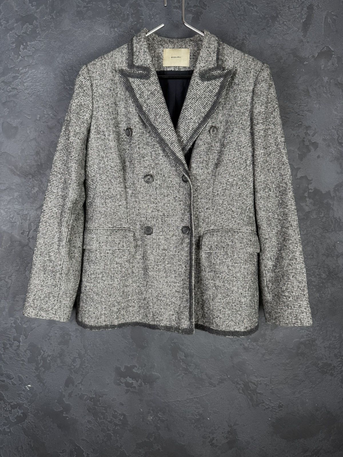 Boglioli BOGLIOLI Women’s Double - Breasted Wool Blazer Jacket Italy Size L / US 10 / IT 46 - 8 Thumbnail