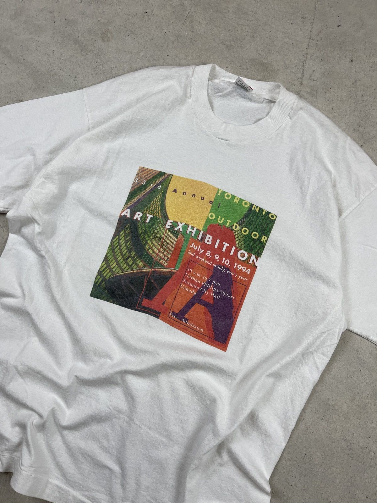 Vintage 1994 Toronto Art Exhibit Tee Size US XL / EU 56 / 4 - 2 Thumbnail