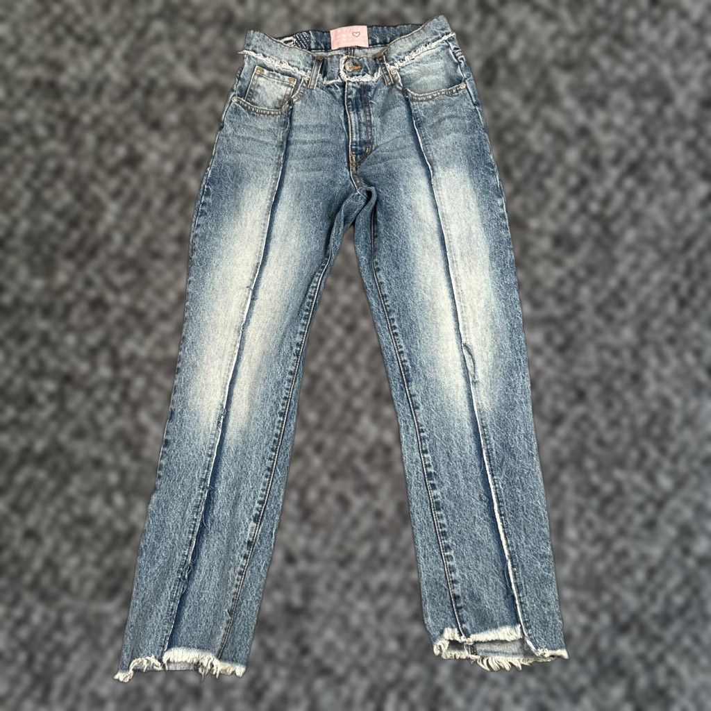 Vintage VINTAGE Style Acid Wash Mom Jeans Women's Size 26 Distressed Blue Denim Size 26" / US 2 / IT 38 - 1 Thumbnail