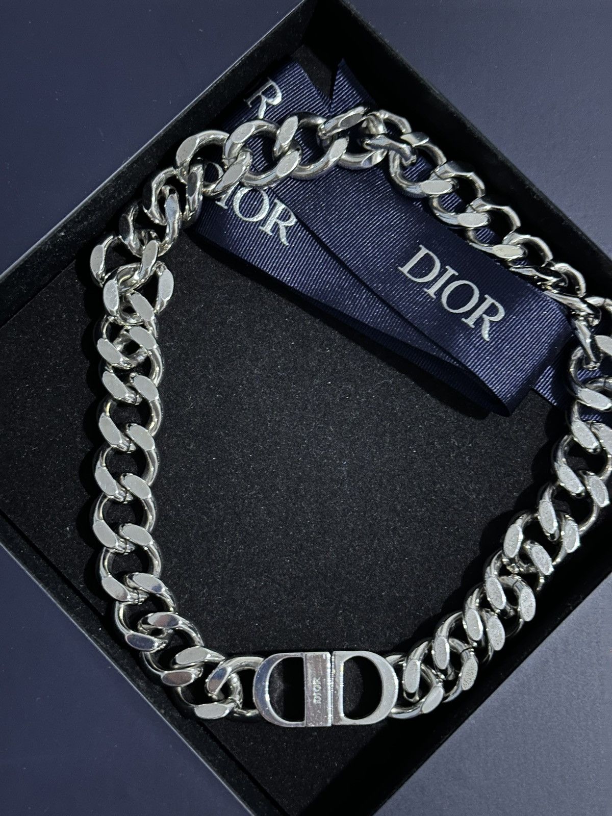 Christian Dior Monsieur Dior CD Icon Chain Link Necklace Grailed