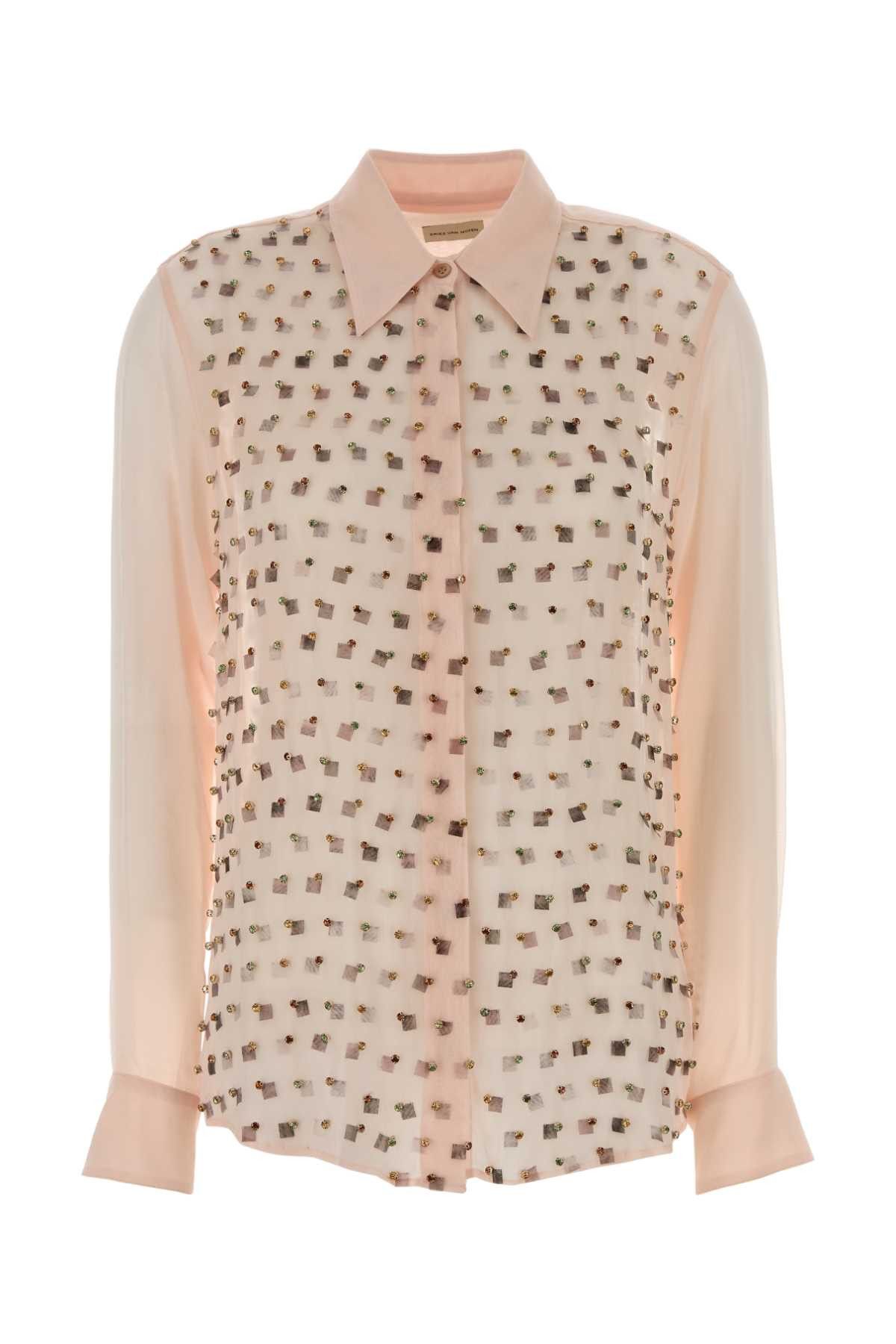 Dries Van Noten Pastel Pink Viscose Chowy Shirt Size XS / US 0-2 / IT 36-38 - 1 Thumbnail