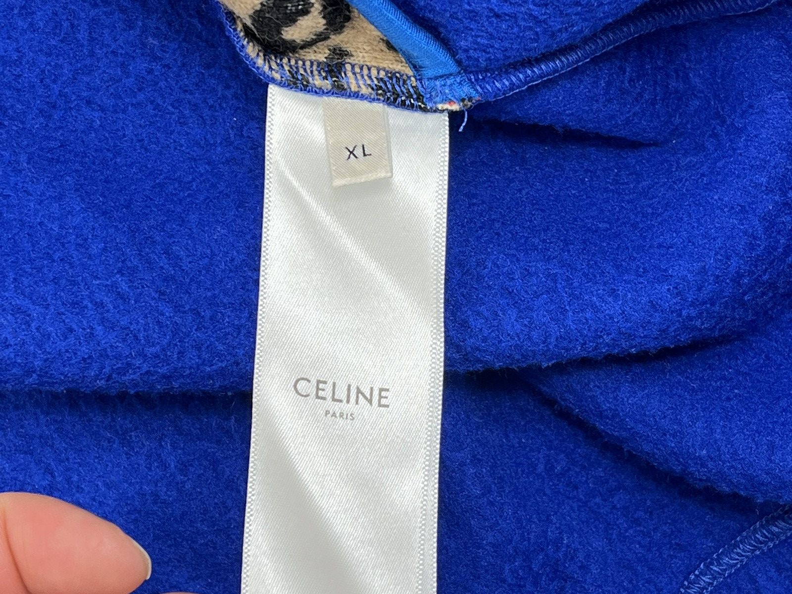 Celine × Hedi Slimane FLEECE LEOPARD JACKET Size US XL / EU 56 / 4 - 7 Thumbnail