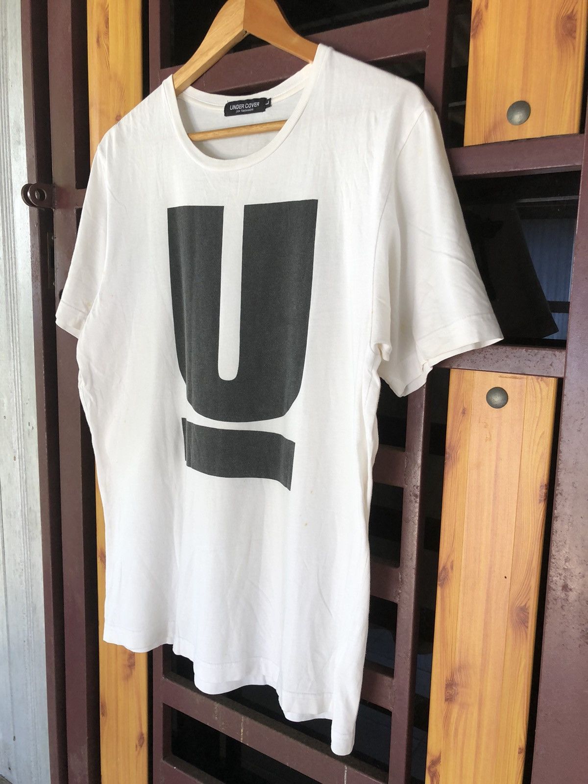 Japanese Brand 💥RARE💥Vintage Undercover Big Logo X Jun Takahashi Tshirt Size US L / EU 52-54 / 3 - 7 Thumbnail
