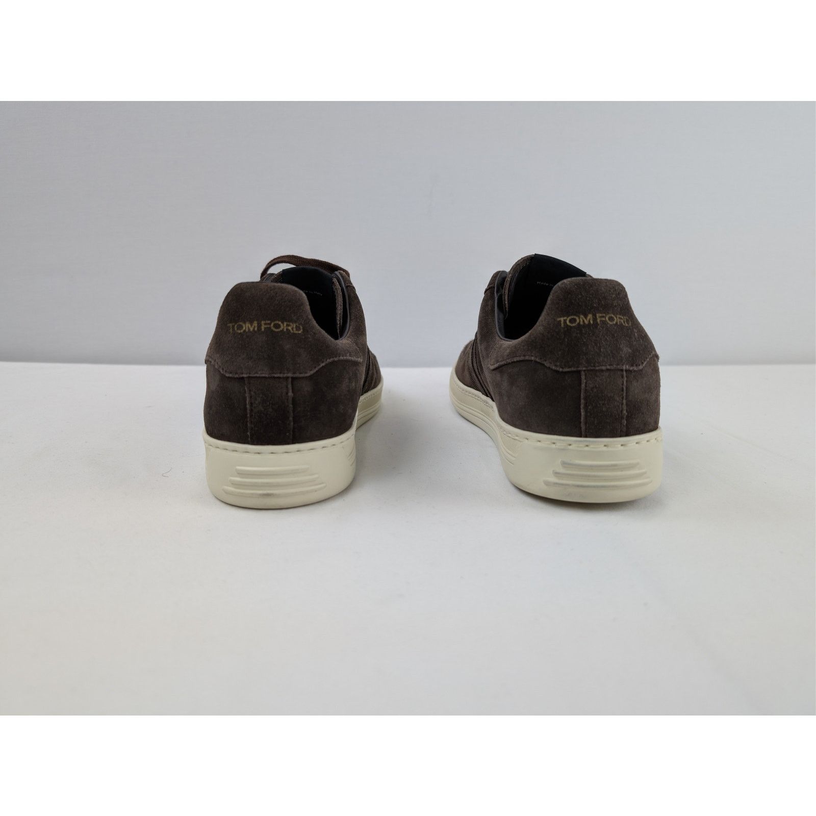 Tom Ford o1rshd1 Suede Low top Sneakers shoe in Dark Brown Size US 11 / EU 44 - 10 Thumbnail