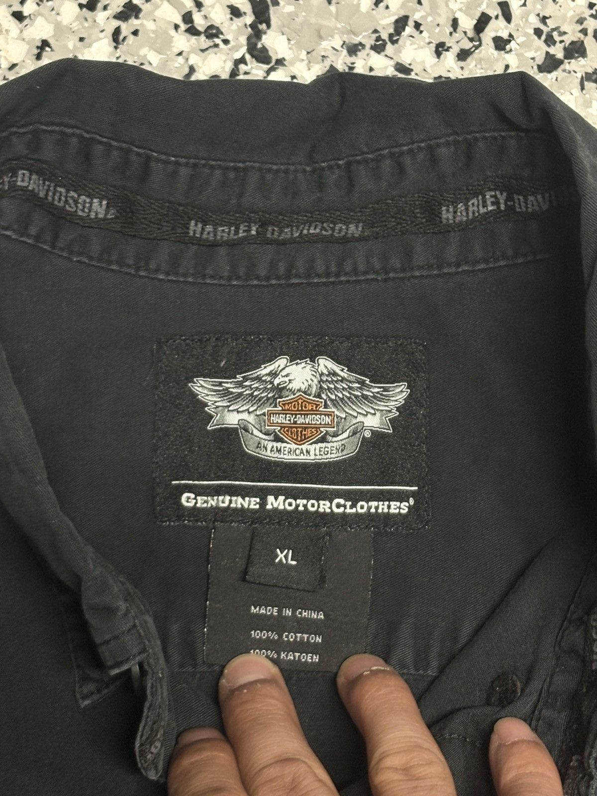Harley Davidson 2000s Harley Davidson Button Up Mechanic Tee Size XL 0781 Size US XL / EU 56 / 4 - 3 Thumbnail