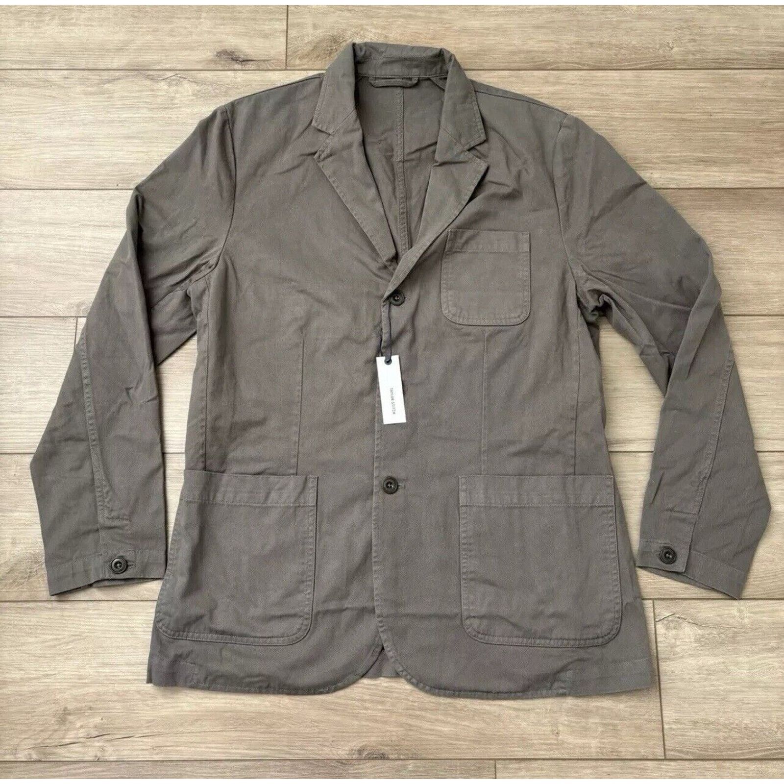 Taylor Stitch TAYLOR STITCH Foundation Sport Coat Organic Smoked Olive 40 Size 40R - 2 Thumbnail