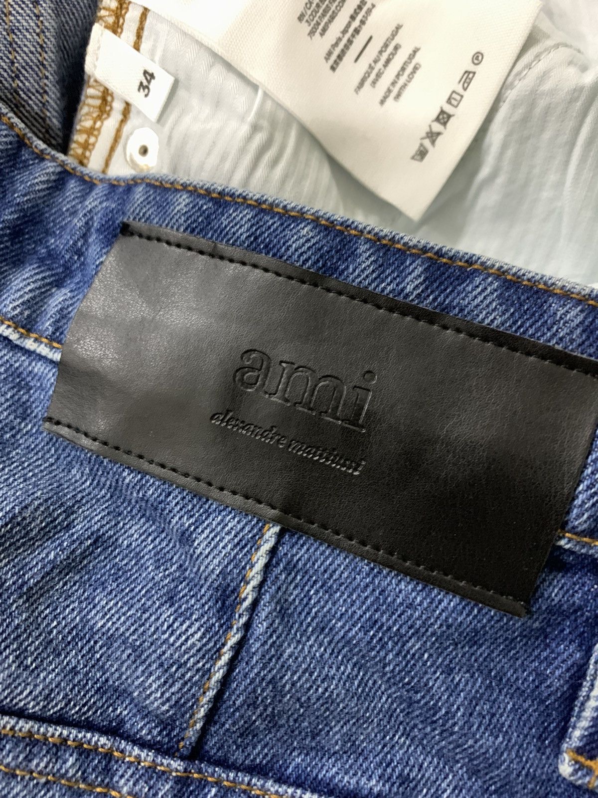 AMI 🐍 AMI Paris Alex Fit Blue Jeans Size US 34 / EU 50 - 9 Thumbnail