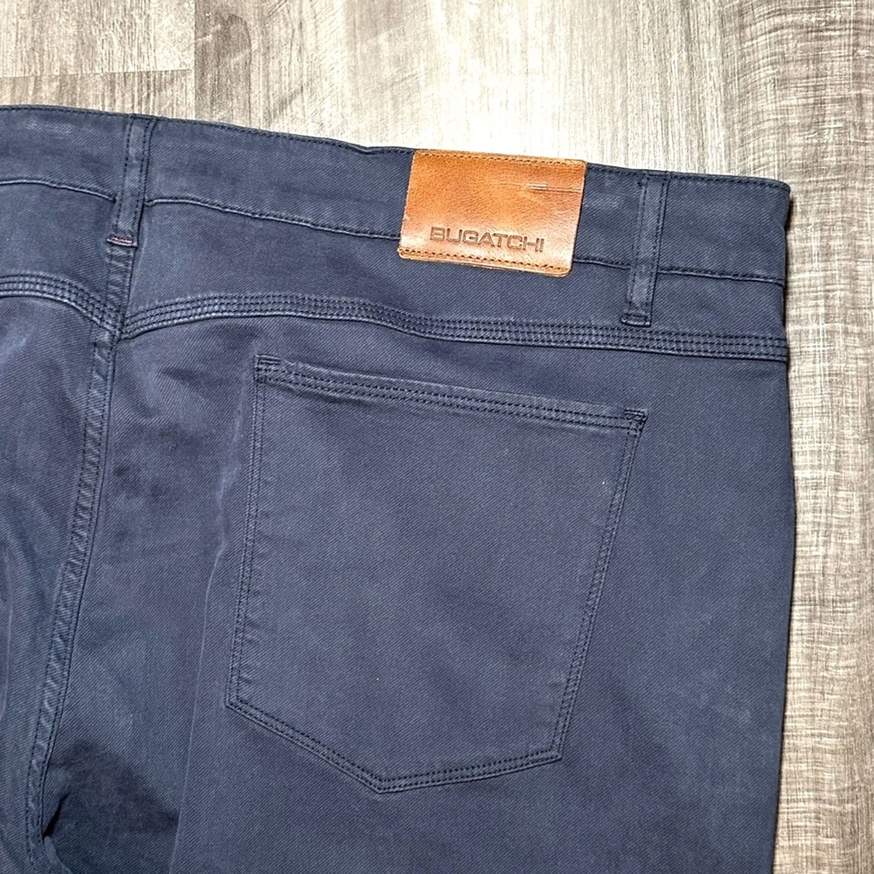 BUGATCHI Bugatchi Chino Pants Midnight Blue Bugatchi Loden Modal Blend 42x34 Mens Regular 42 Inseam 34 Size US 42 / EU 58 - 5 Thumbnail