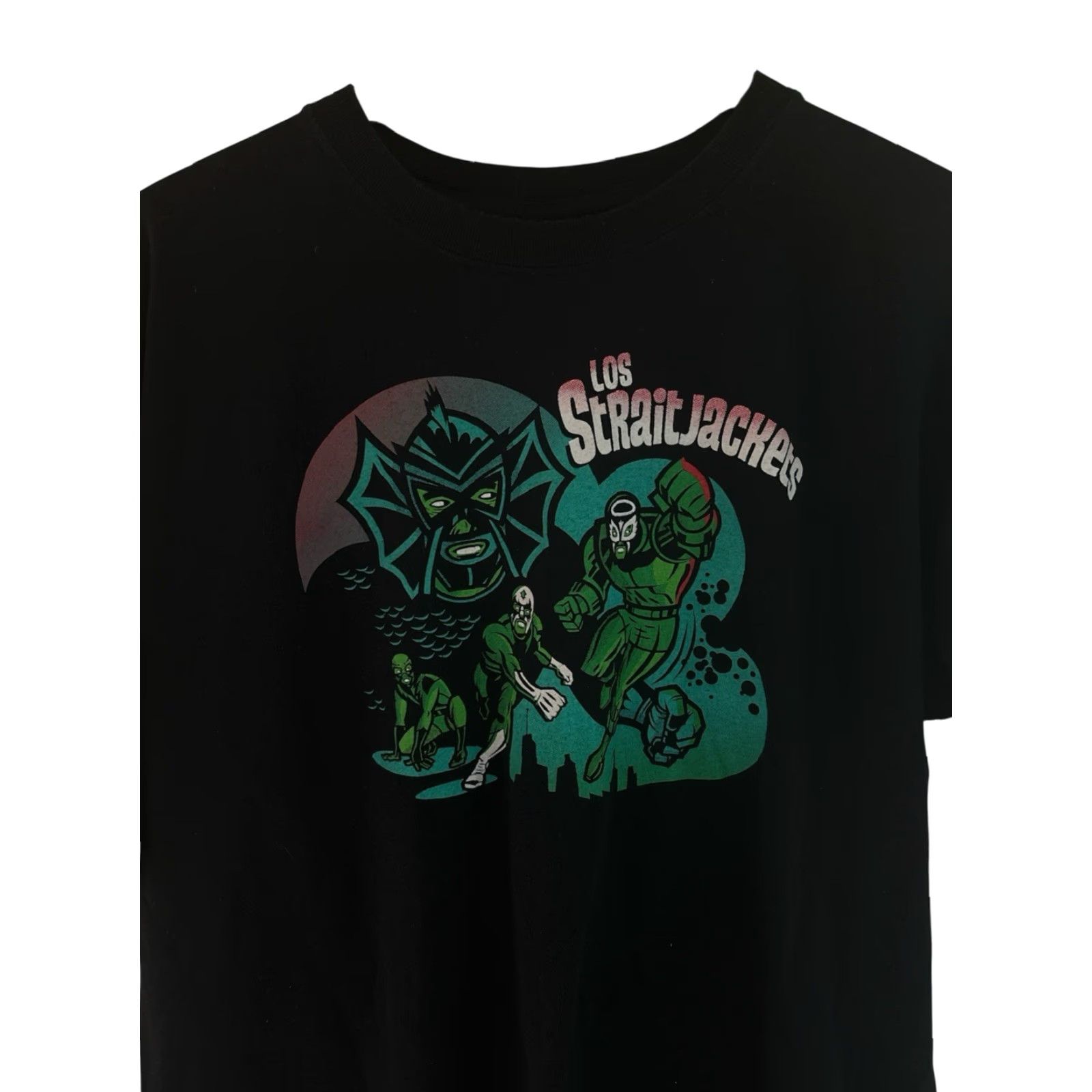 Gildan VINTAGE los straitjackets Band Tee T-Shirt Mens L Black 2010s GUC Size US L / EU 52-54 / 3 - 3 Thumbnail