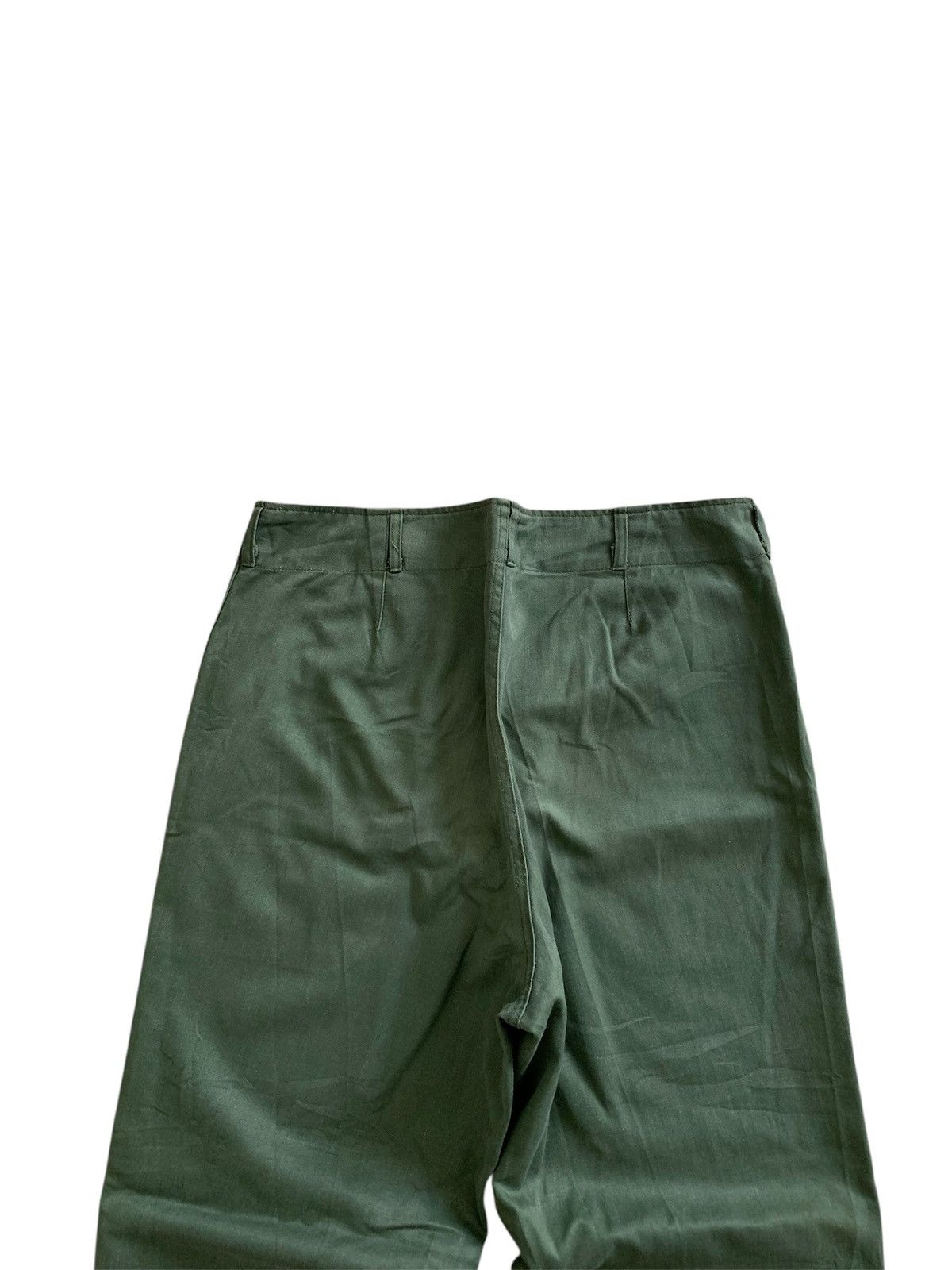 Japanese Brand Vintage 80s Korean Army HBT OG Trousers Size US 34 / EU 50 - 6 Thumbnail