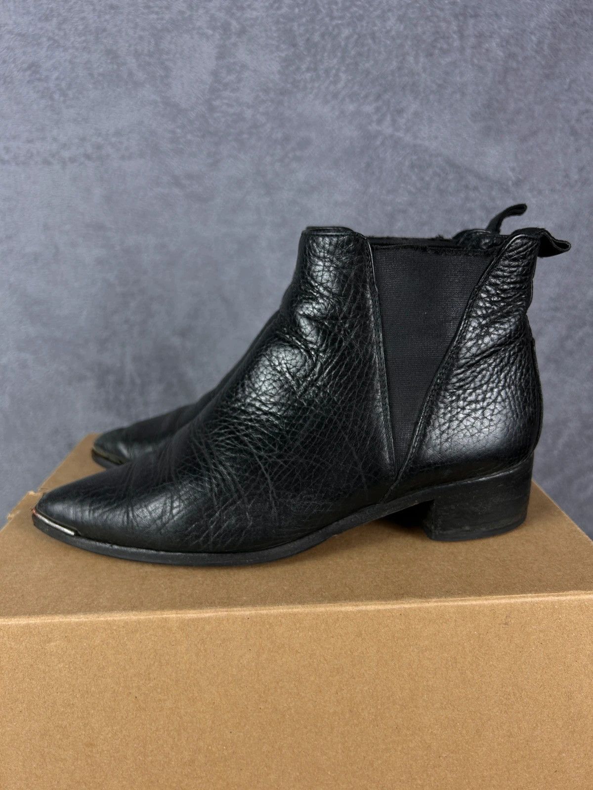 Acne Studios × Designer Acne Studios leather boots Made In Italy black Vibram Size US 7 / IT 37 - 2 Thumbnail