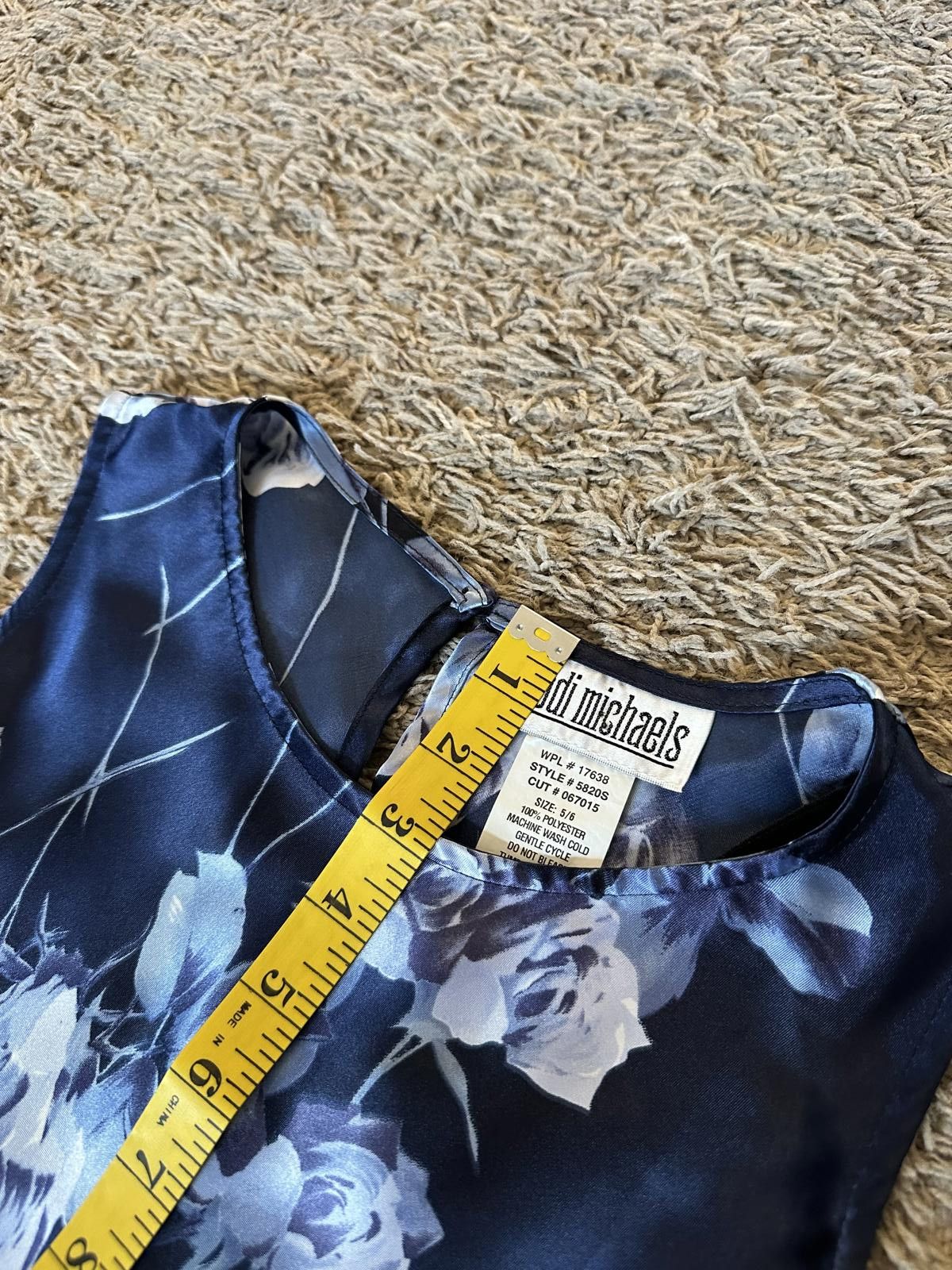 Designer Elegant Floral Print Dress by Jodi Michaels Size M / US 6-8 / IT 42-44 - 11 Thumbnail