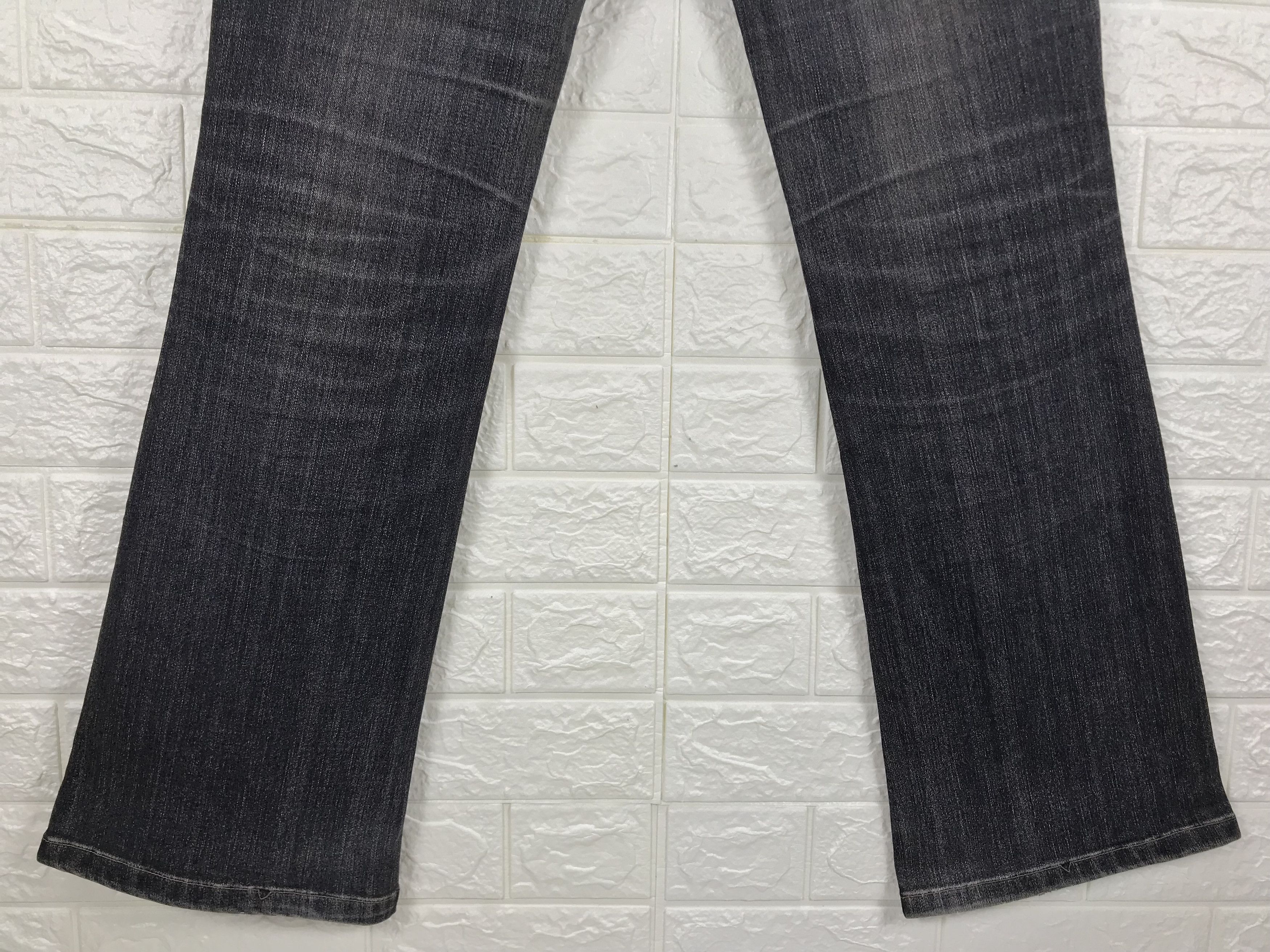 Japanese Brand Vintage Japanese Embroidered Art Bell Bottom Flare Jeans Size 29" - 8 Thumbnail