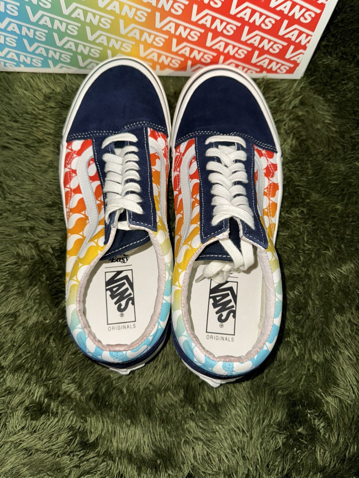 Vans [US11] Vans Vault x Free&easy Old Skool LX Navy Rainbow Size US 11 / EU 44 - 3 Thumbnail