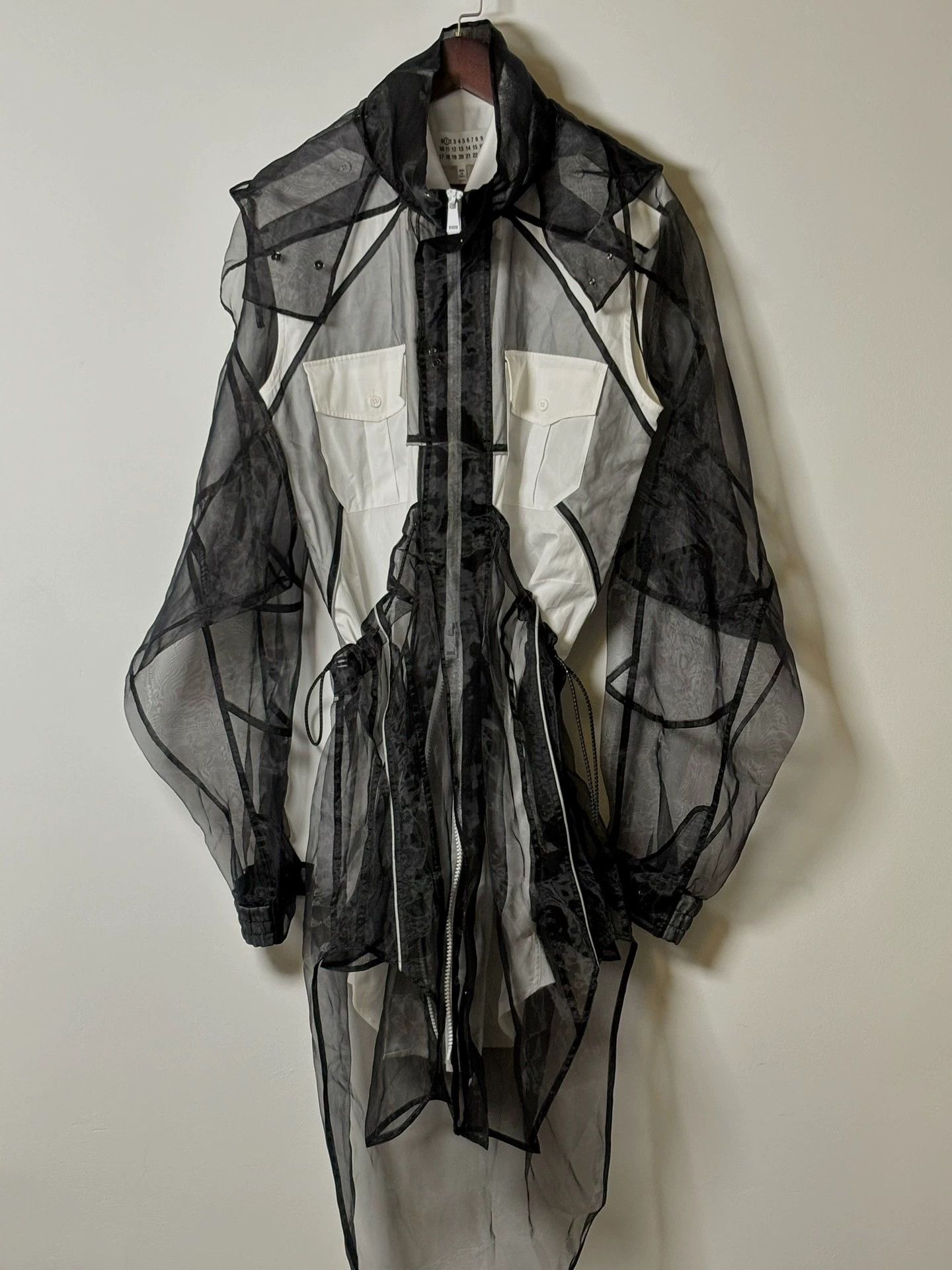 Maison Margiela Maison Margiela SS19 Tulle Double-Layer Black Shirt Size XS / US 0-2 / IT 36-38 - 1 Thumbnail