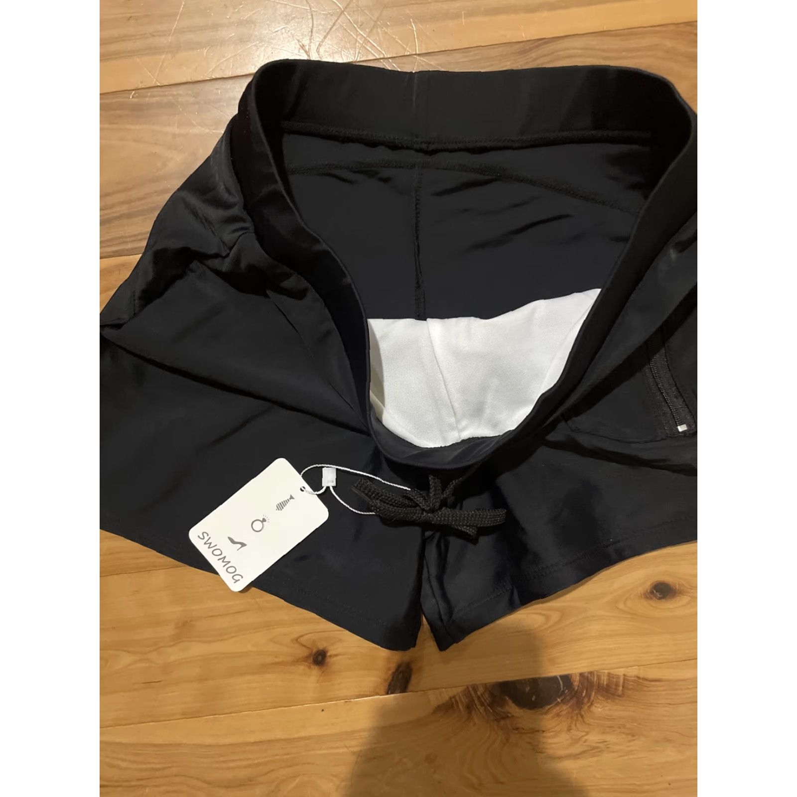 Vintage Swomog Black Athletic Gym Yoga Exercise Shorty Shorts Womens Size M Size 32" / US 10 / IT 46 - 2 Thumbnail