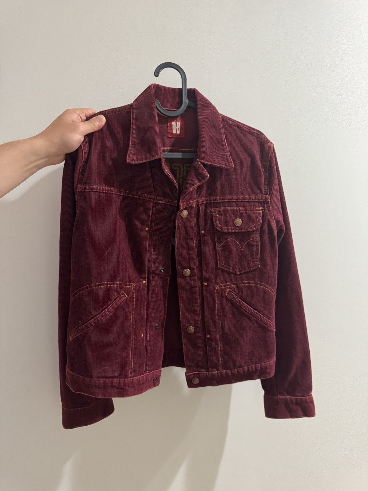 Hysteric Glamour 90's Hysteric Glamour Bongology Corduroy Red Wine Jacket Size M / US 6-8 / IT 42-44 - 1 Thumbnail