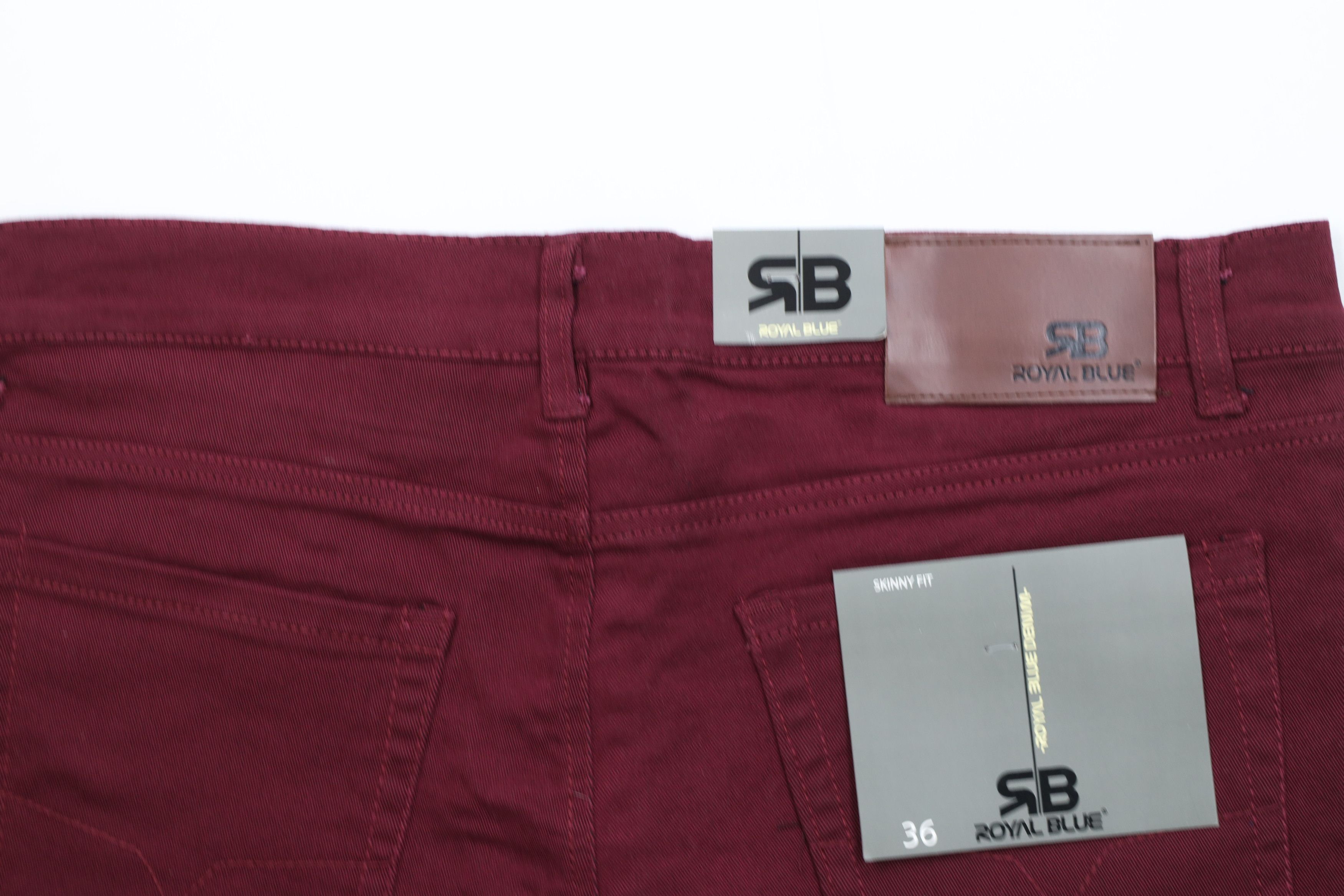 Vintage Deadstock Y2K Streetwear Fit Denim Jean Shorts Burgundy Red Size US 36 / EU 52 - 8 Thumbnail