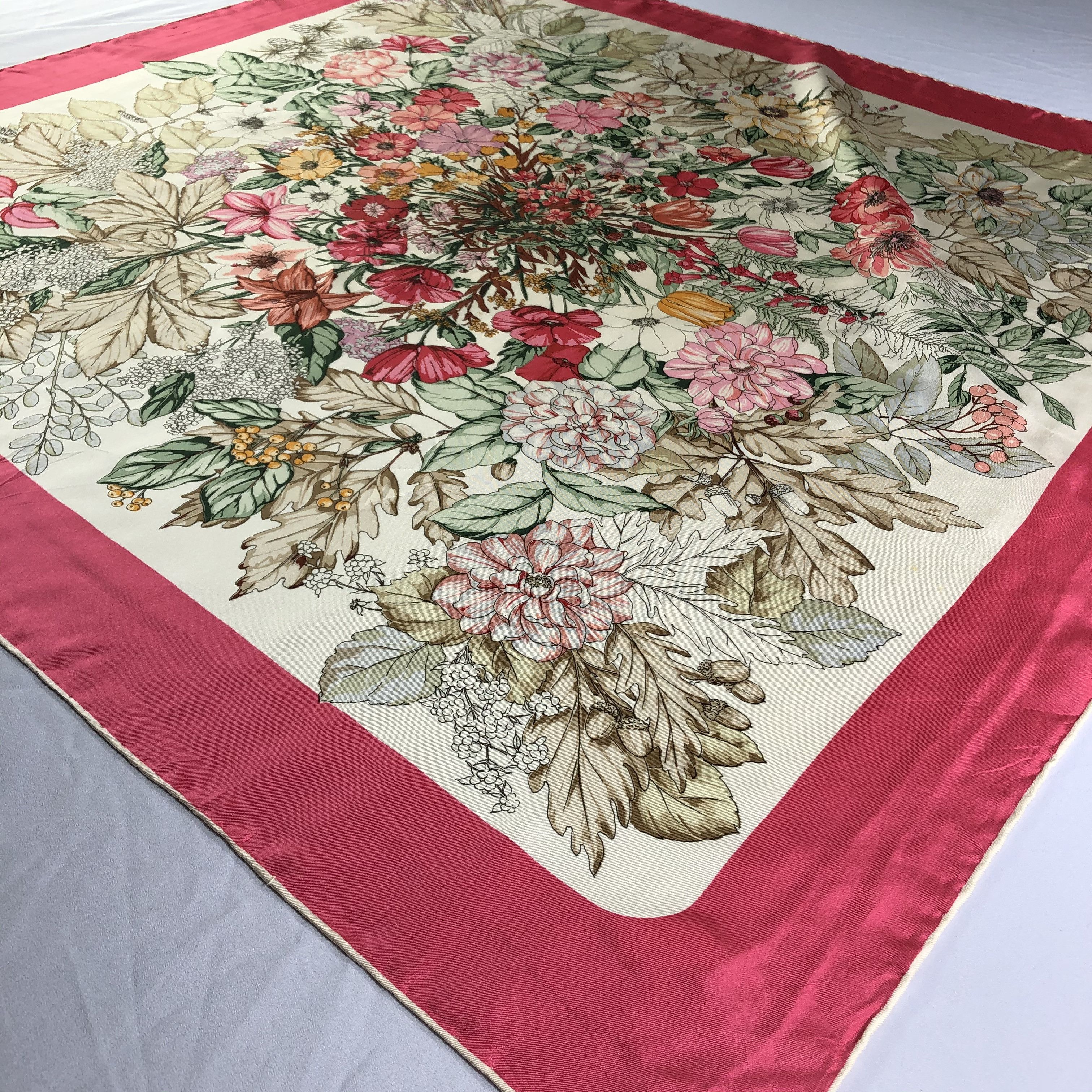 Lancel × Vintage Vintage Lancel Silk Scarf Size ONE SIZE - 3 Thumbnail
